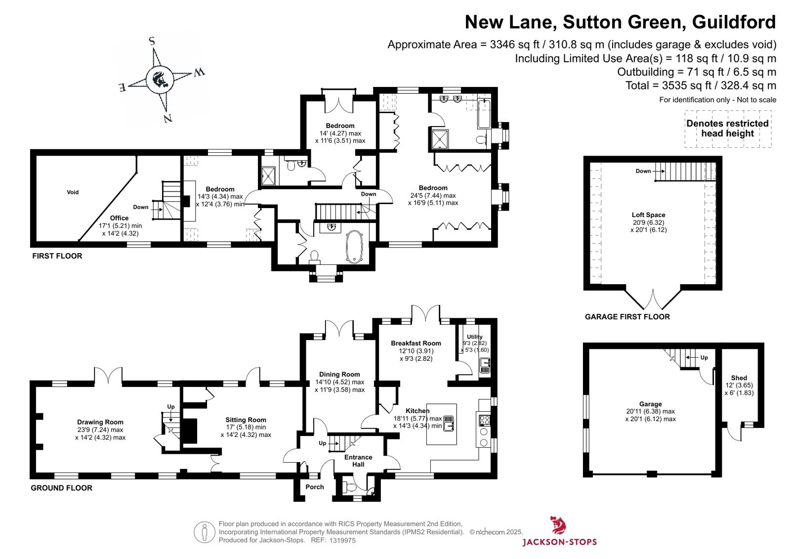 Pollards Barn,, New Lane, Guildford floorplan