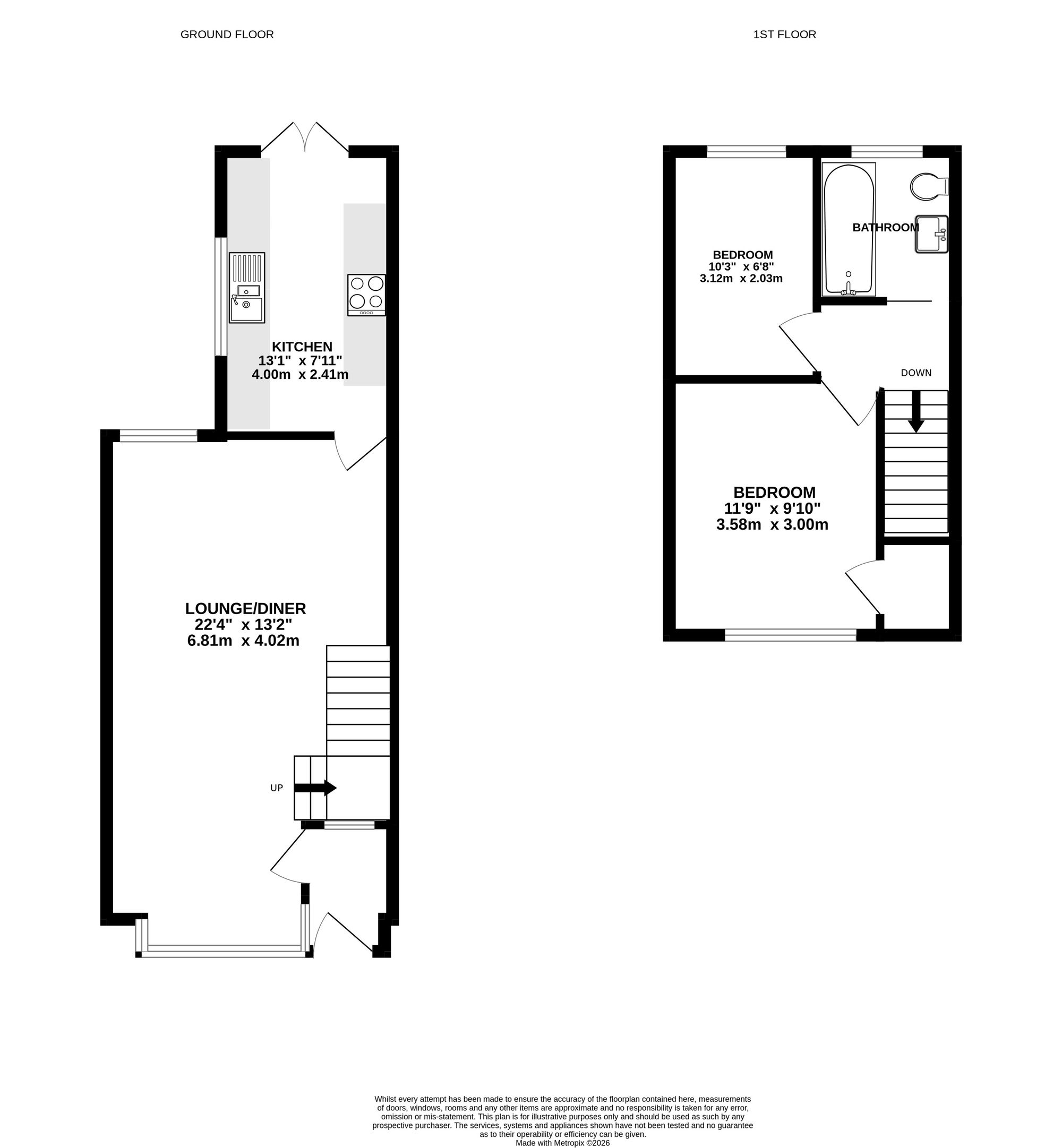 103 Stamshaw Road, Portsmouth floorplan
