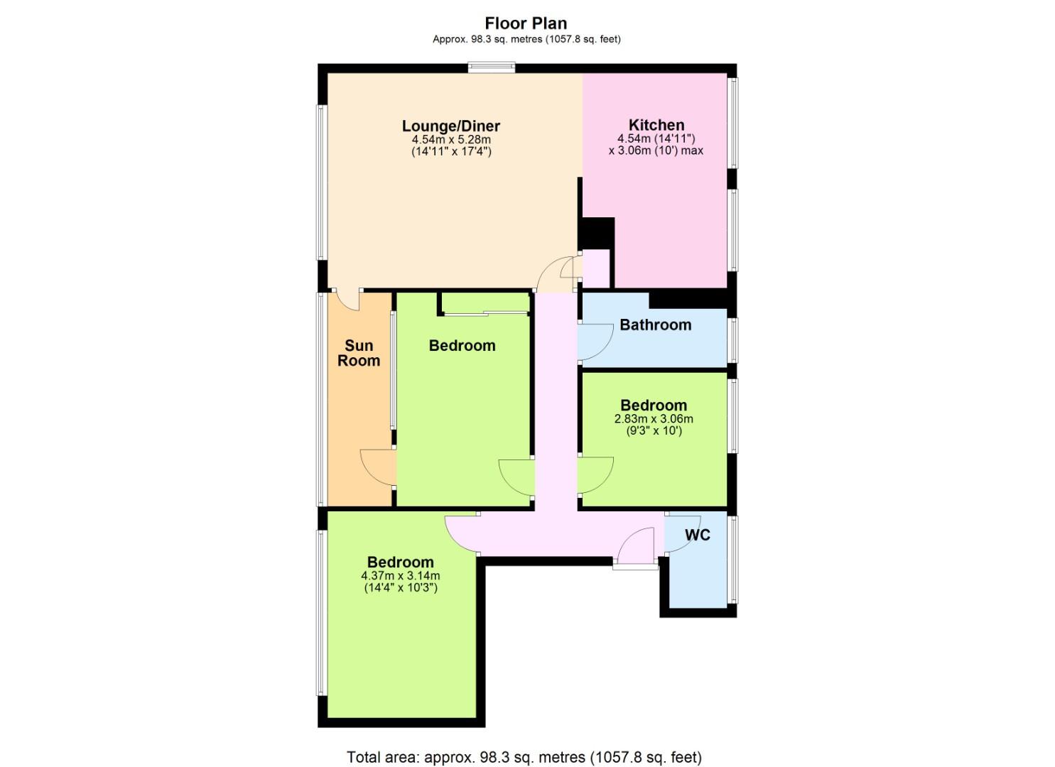 9, Kings Court, Beach Green, Shoreham-By-Sea floorplan