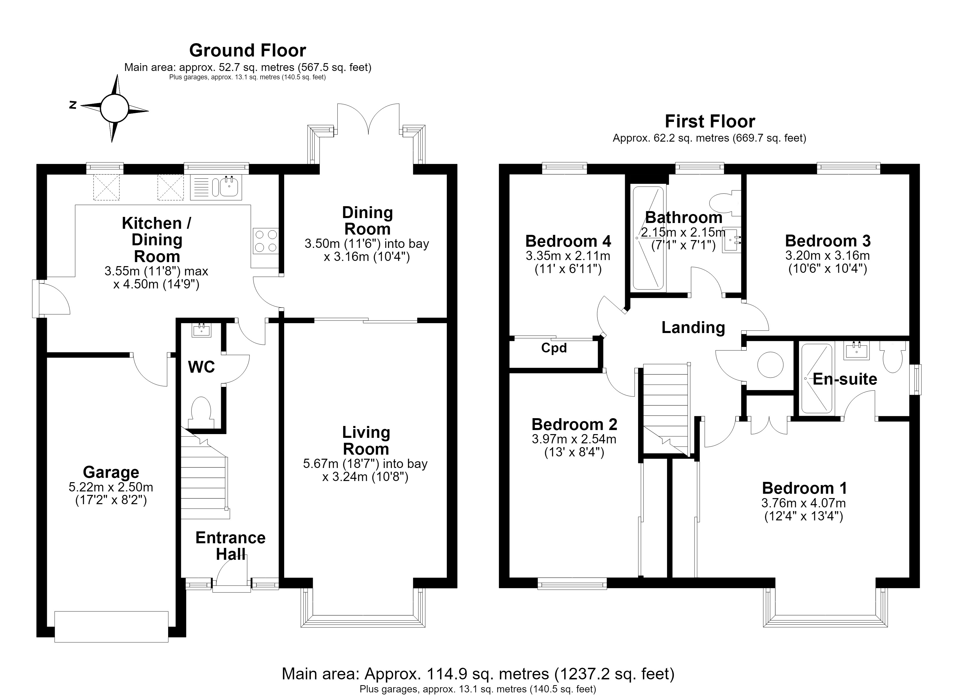 2, Hide Close, Sawston floorplan