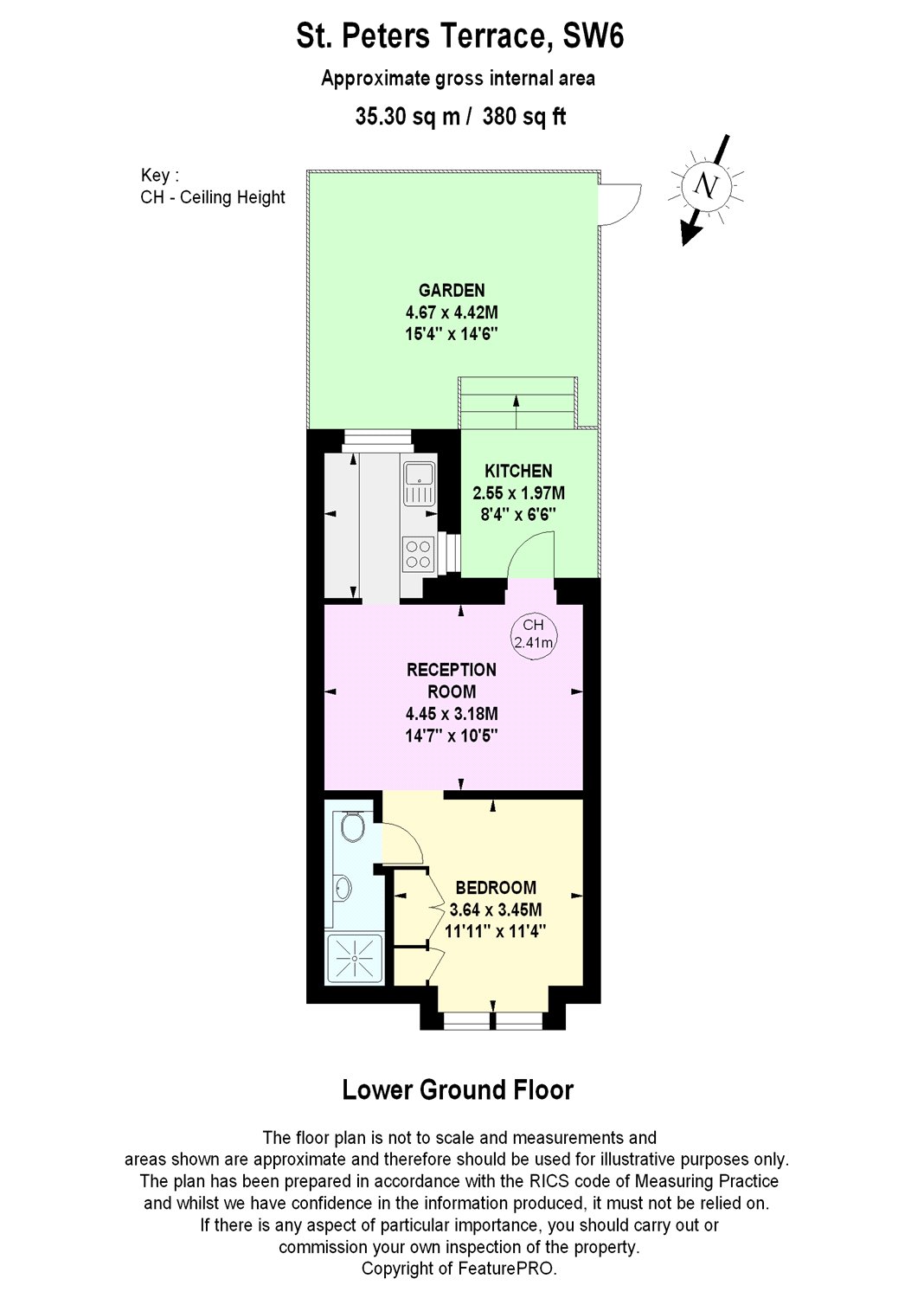 1 Bedrooms Flat to rent in St Peters Terrace, Fulham, London SW6