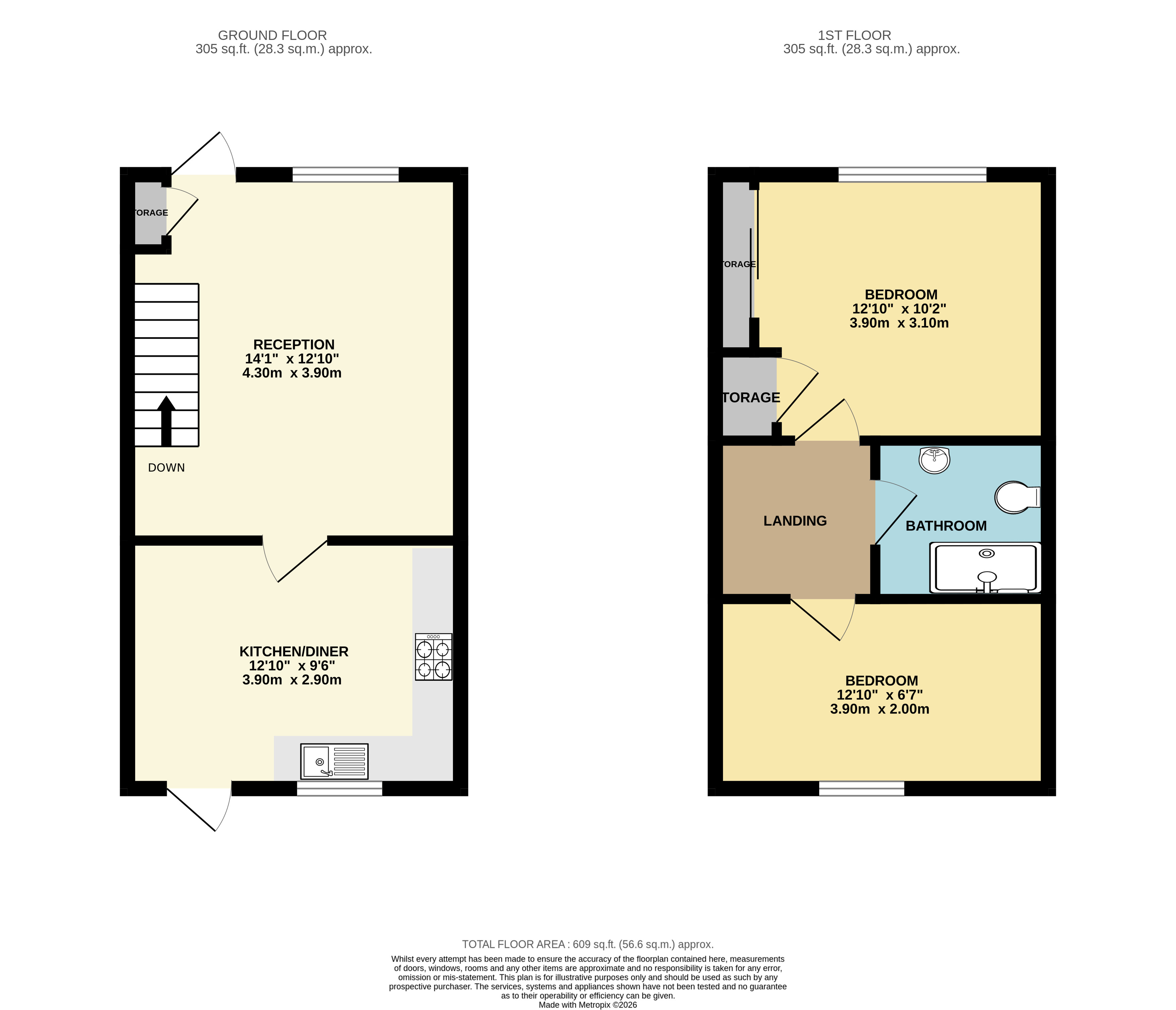 22, De Vere Close, Woodbridge floorplan