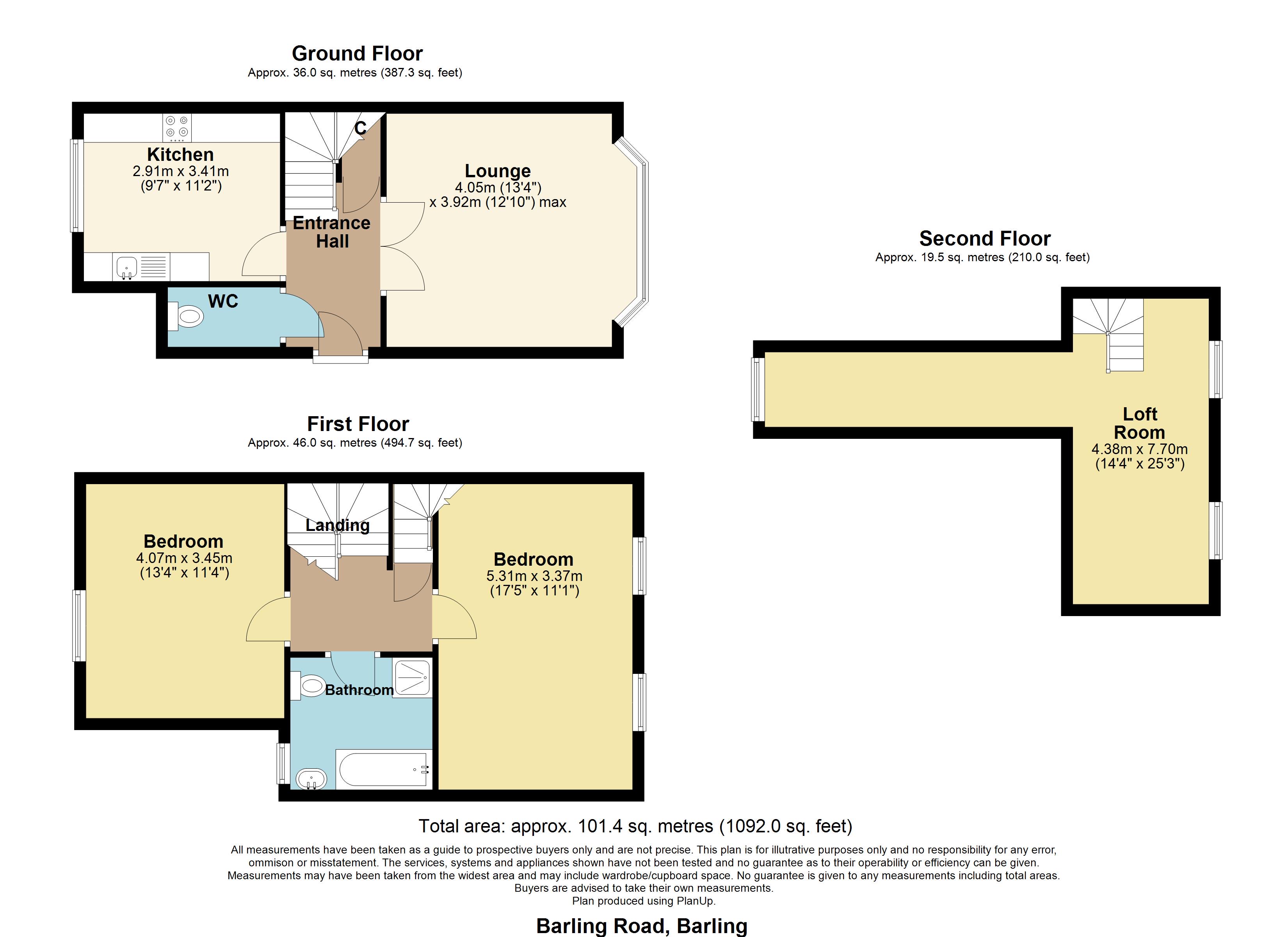 2 Kingsmead Cottages,, Barling Road, Barling Magna floorplan