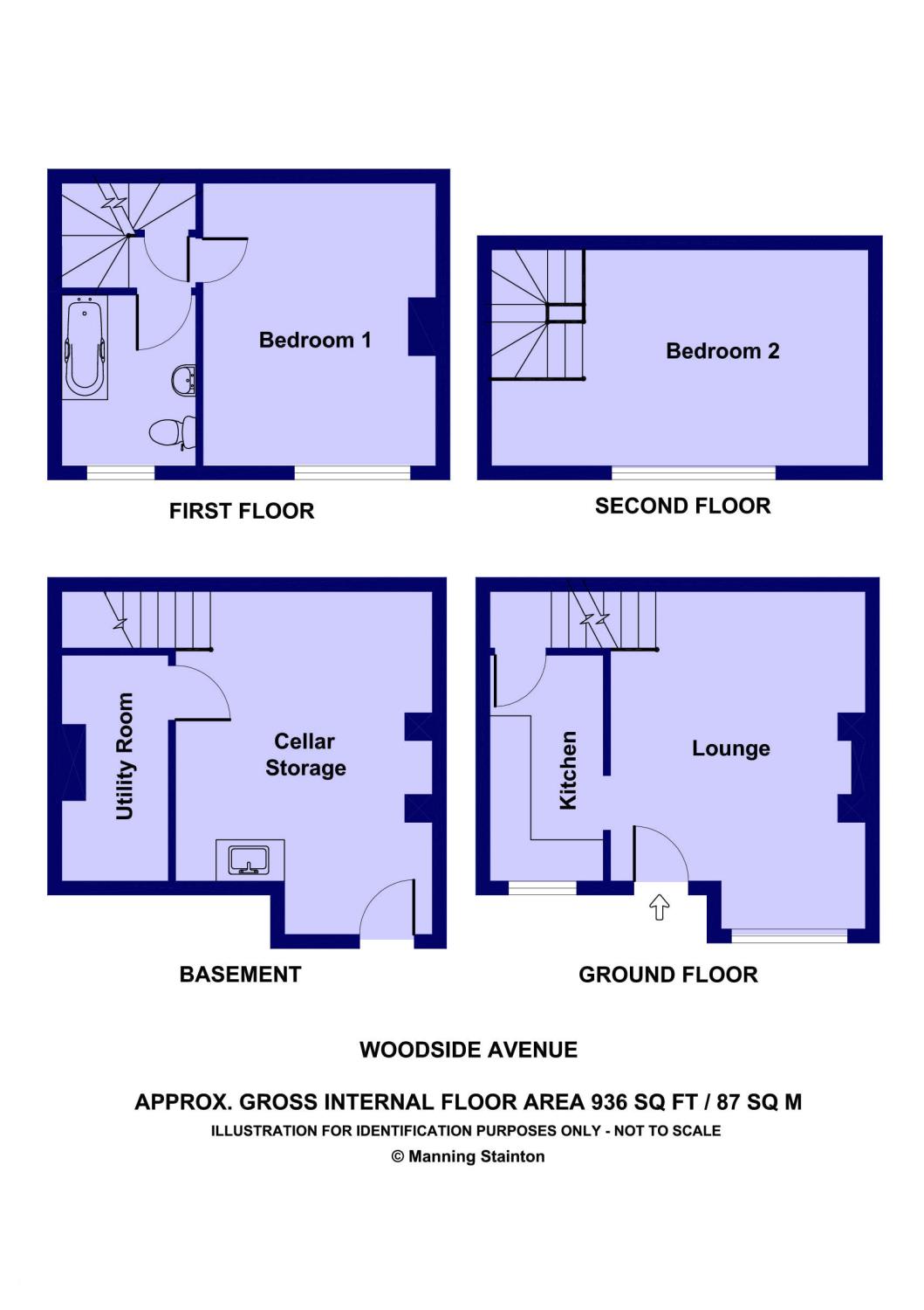 2 Bedrooms Terraced house to rent in Woodside Avenue, Burley, Leeds, West Yorkshire LS4