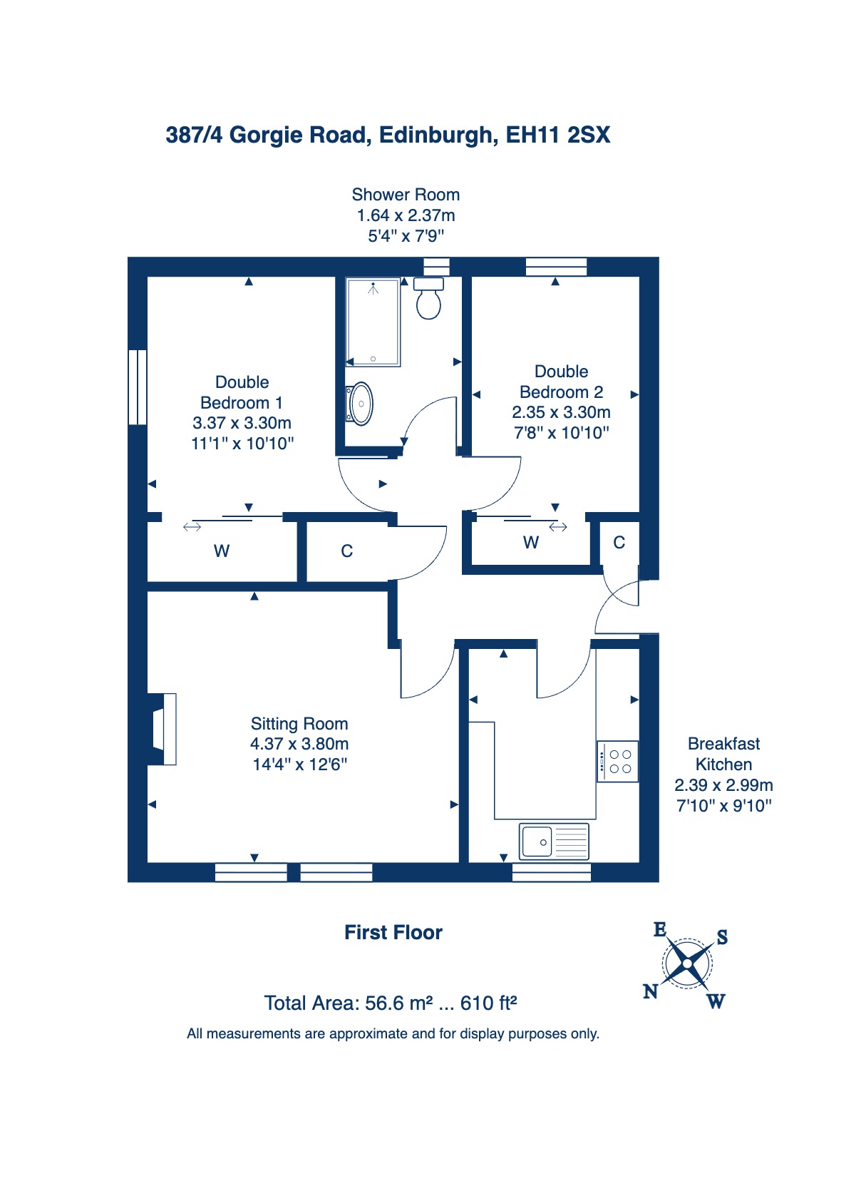 387/4, Gorgie Road, Edinburgh floorplan
