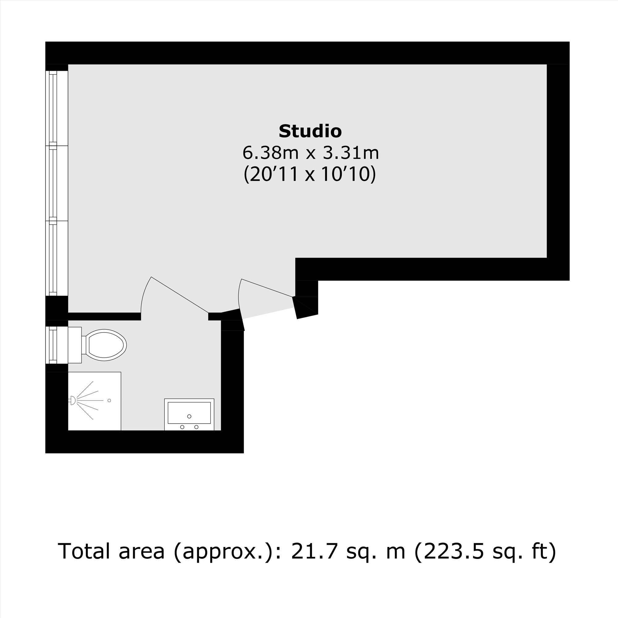 Room 5, 63, Fernbank Avenue, Wembley floorplan