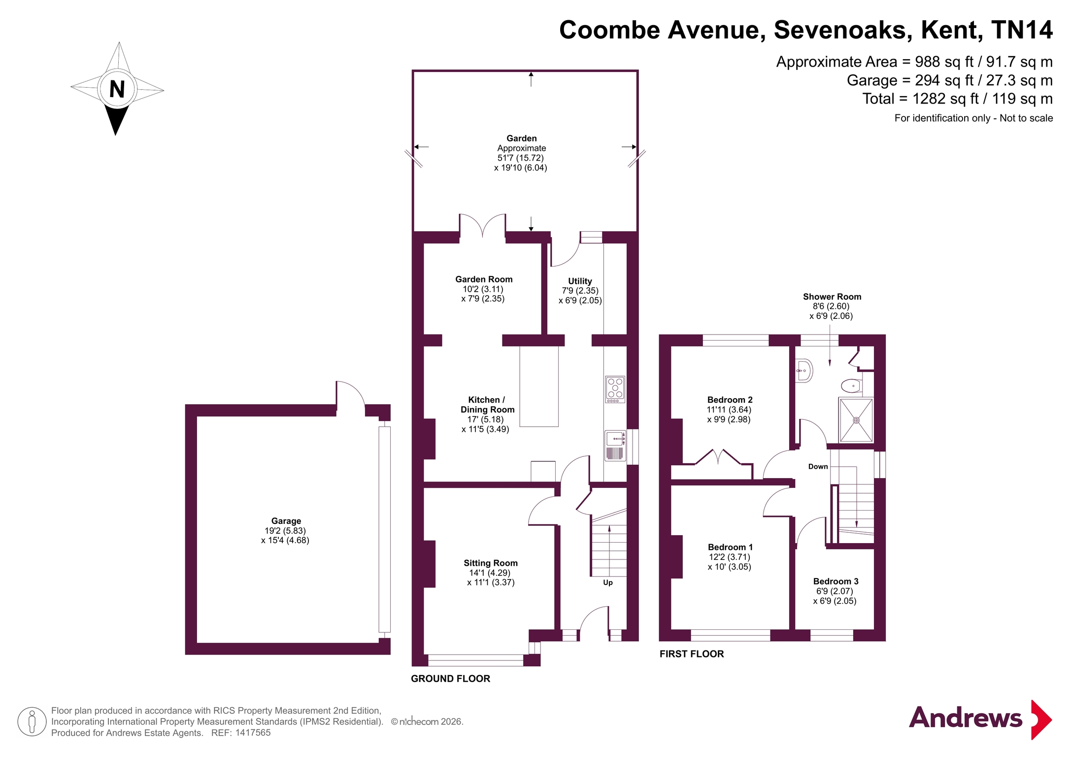 4, Coombe Avenue, Kent floorplan