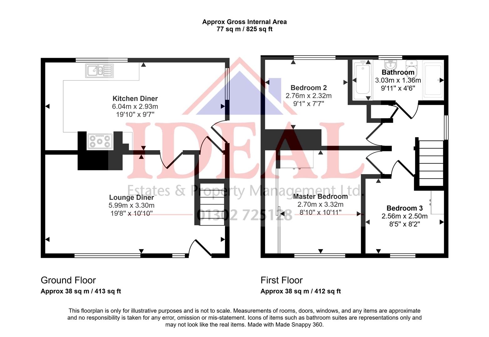 7, Shakespeare Avenue, Campsall, Doncaster floorplan