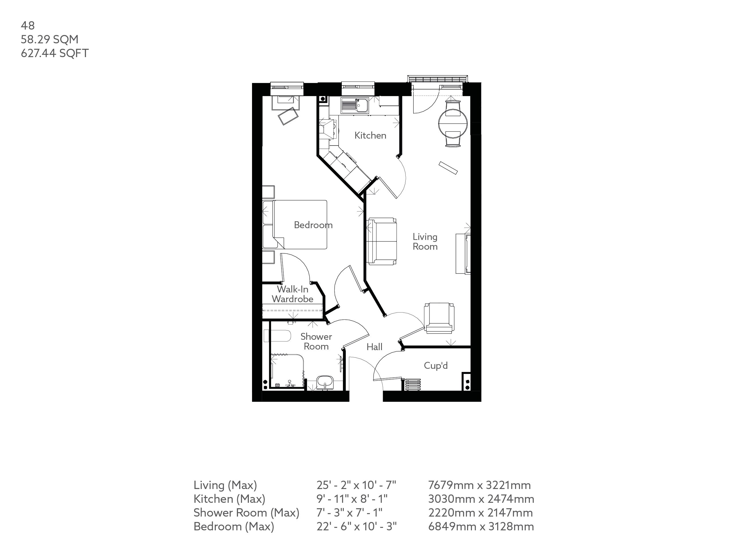 48, Exmouth floorplan