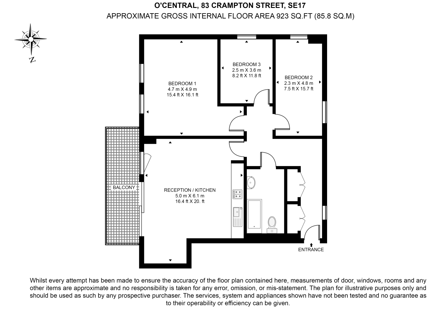 Flat 220,, O-Central, Elephant & Castle floorplan