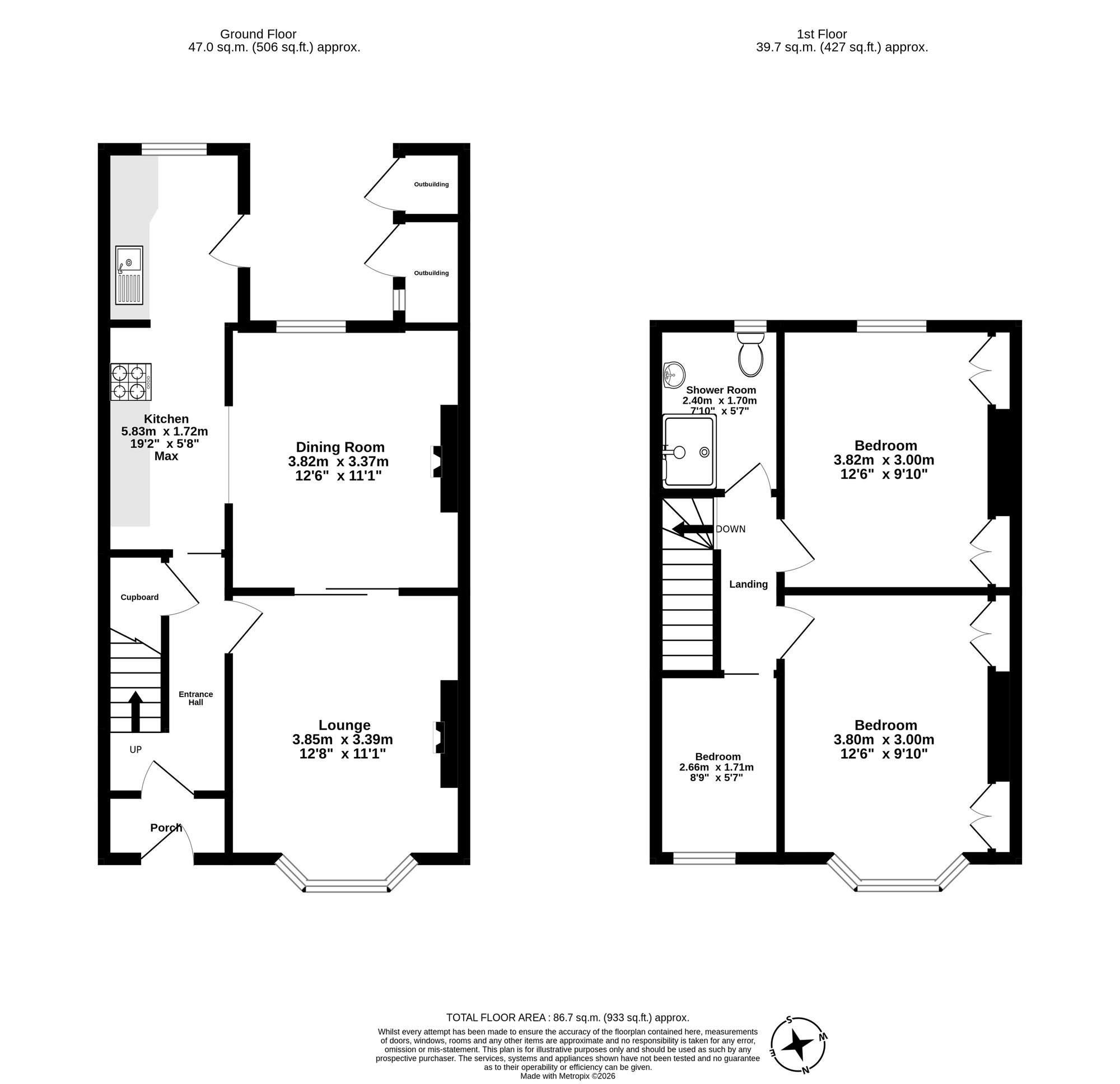 63 Capel Crescent, Newport floorplan