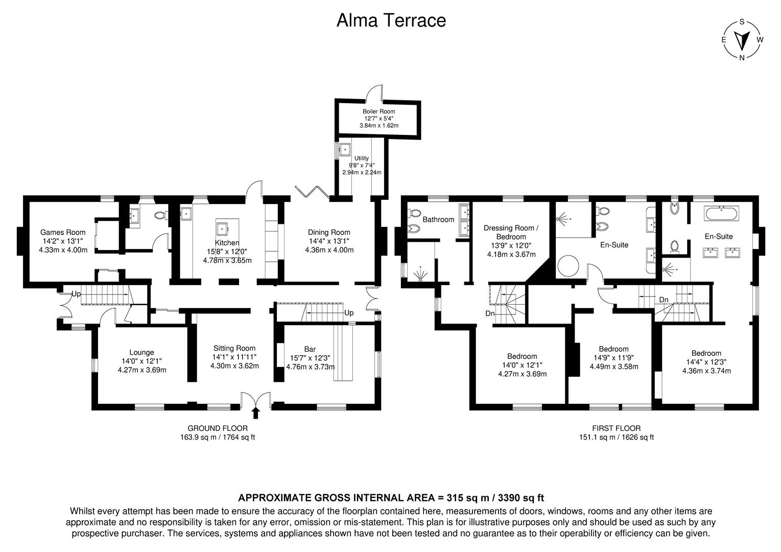 Alma House, 15, Alma Terrace, York floorplan