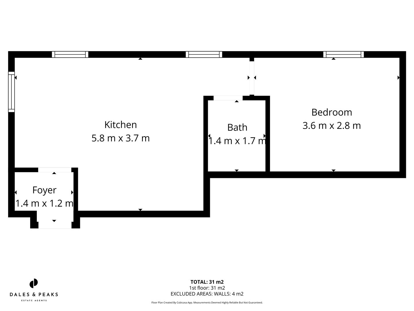 1 The Old Methodist Church, Bank Road, Matlock floorplan