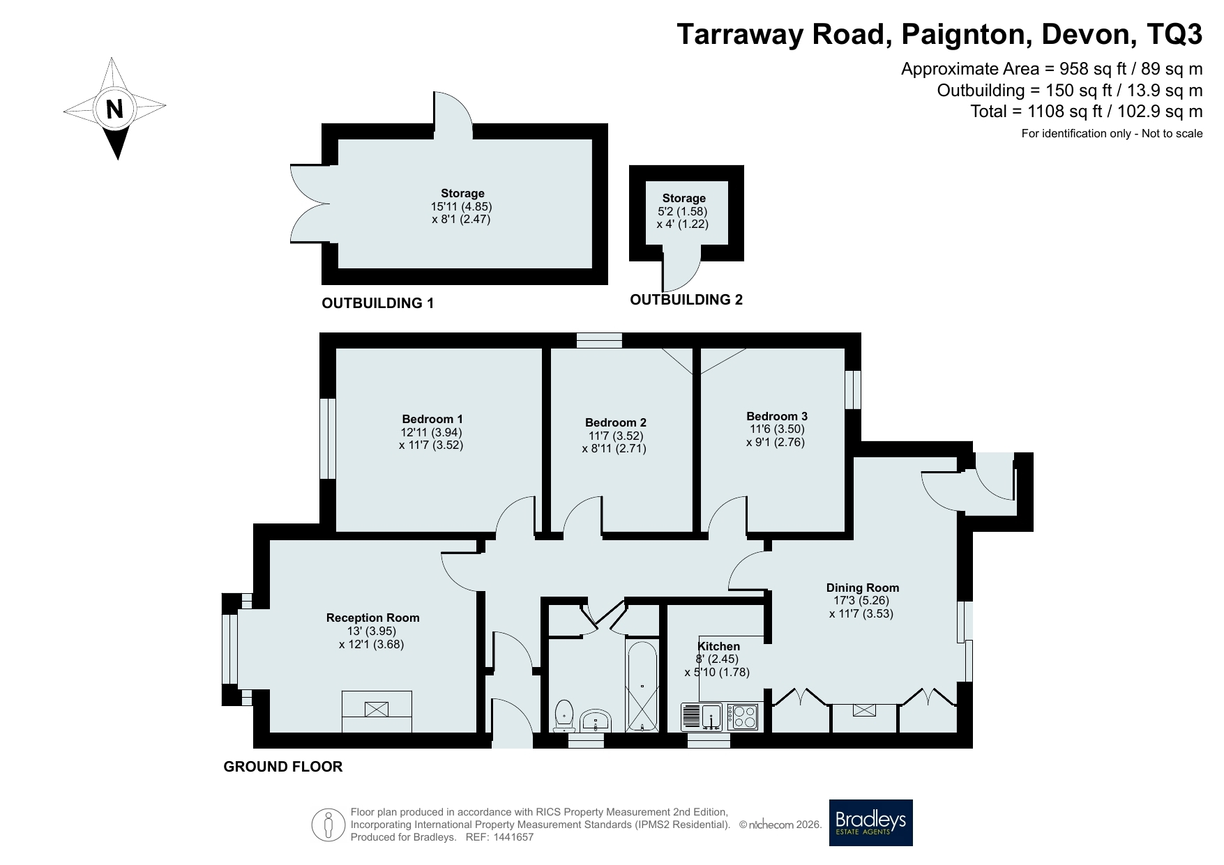6 Tarraway Road, Paignton Devon, Devon floorplan