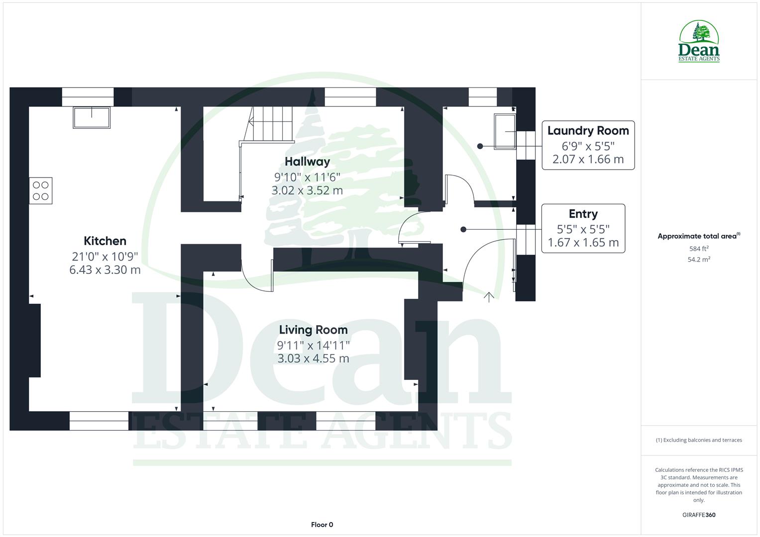 21, Belle Vue Road, Cinderford floorplan