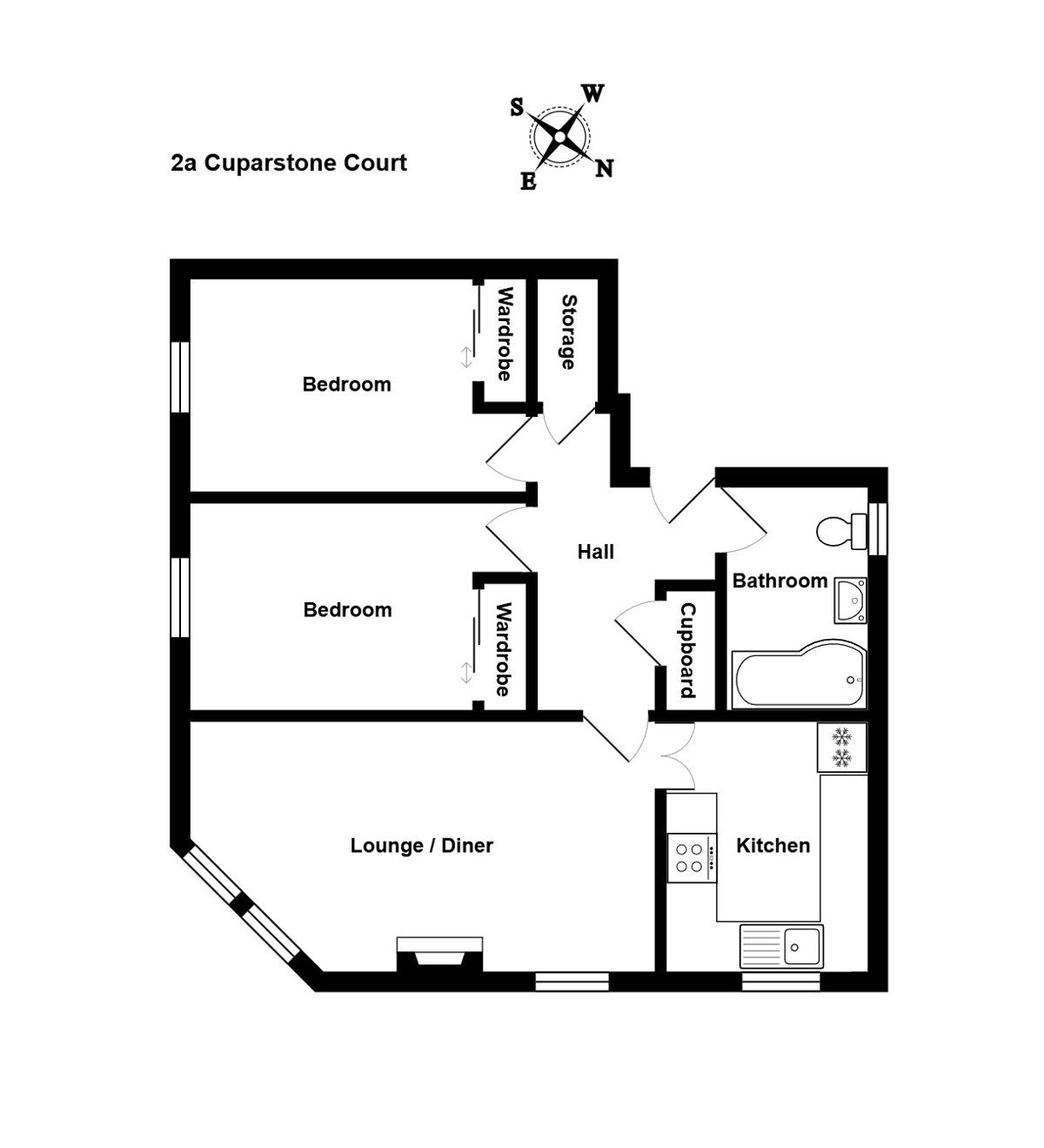 Flat A, Aberdeen floorplan