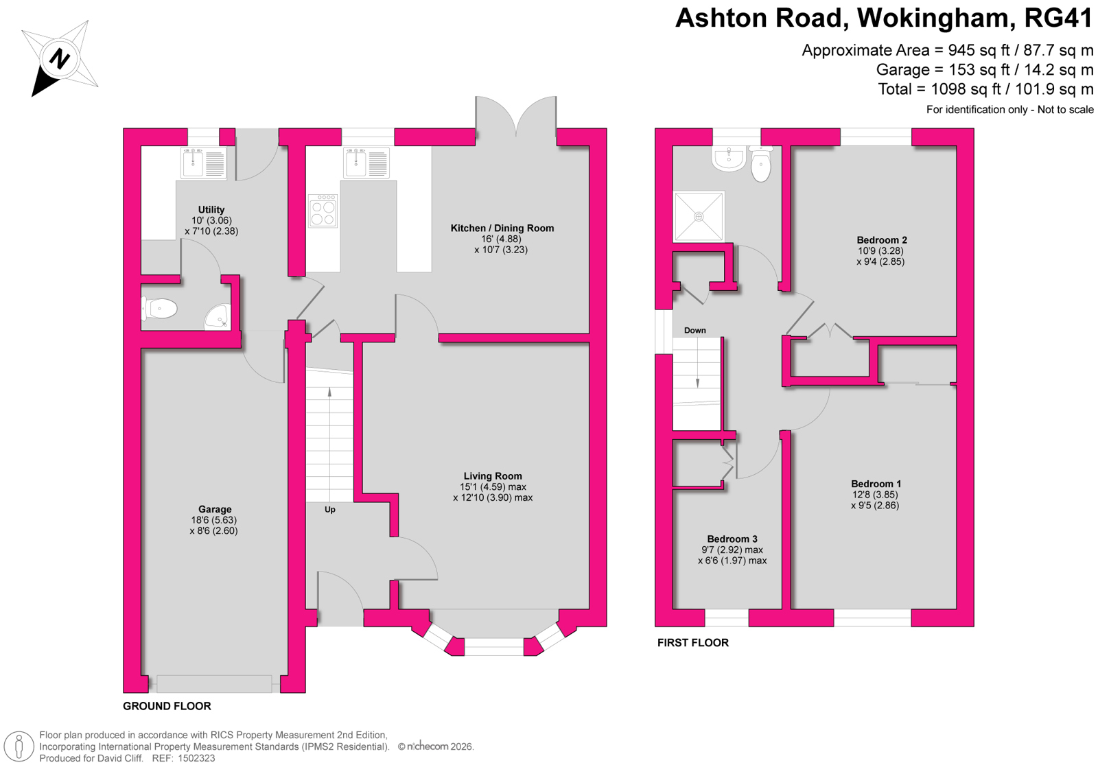 16, Ashton Road, Wokingham floorplan