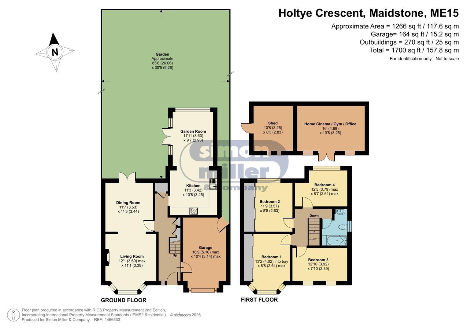 53, Holtye Crescent, Maidstone floorplan