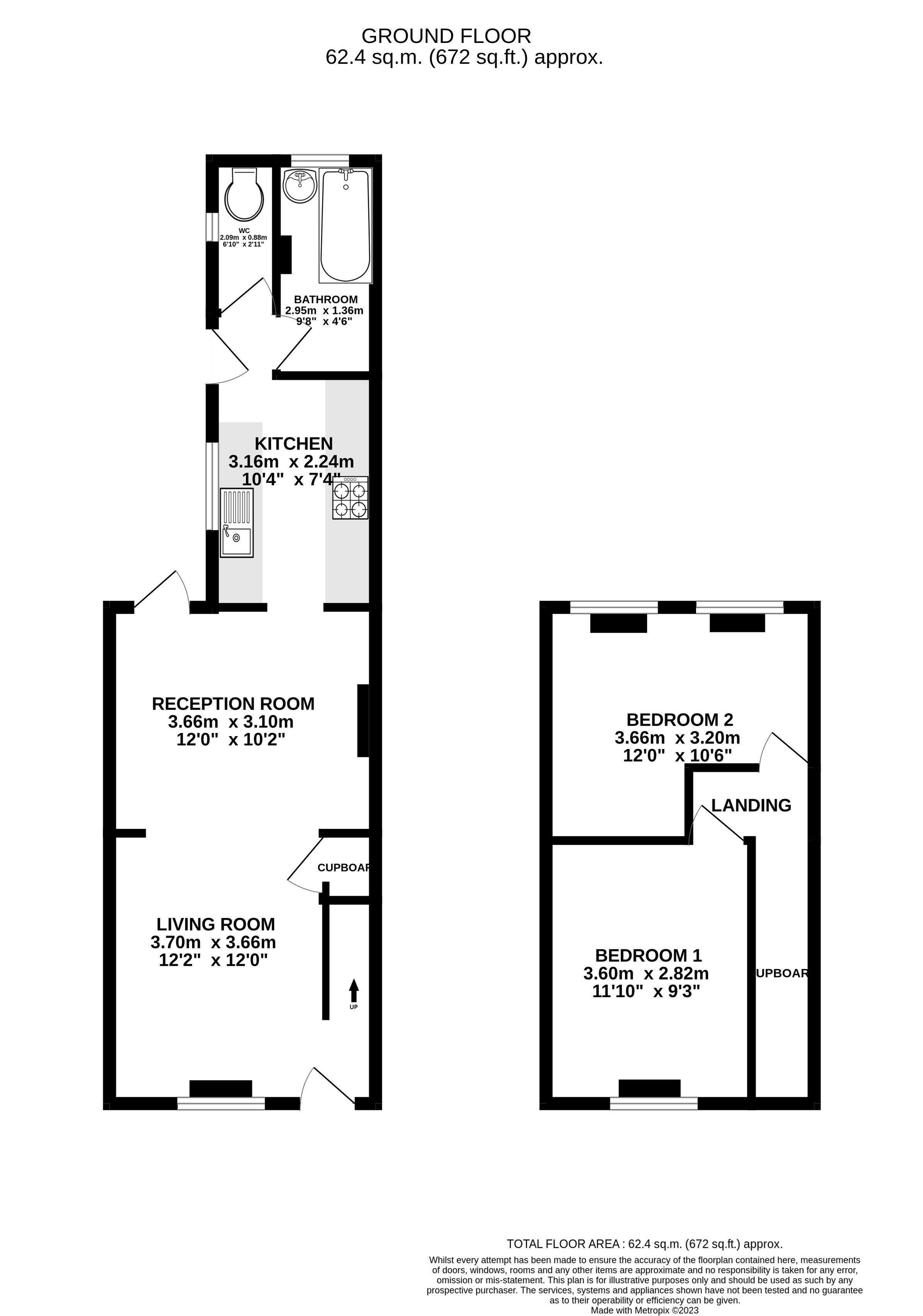 98, Whitley Street, Reading floorplan