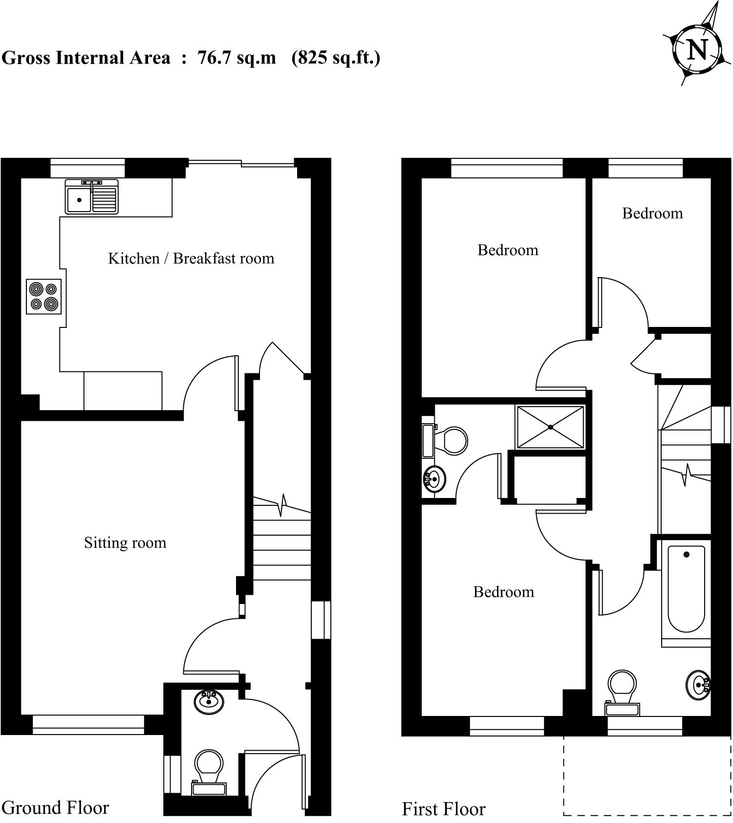 3 Bedrooms End terrace house for sale in The Tithe, Ifield, Crawley RH11