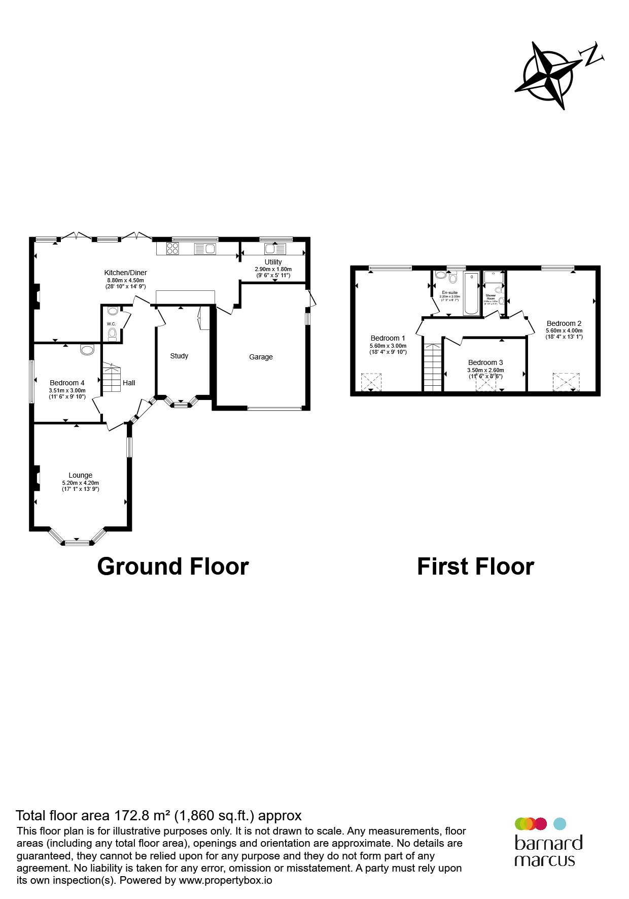 15, Oakroyd Close, Potters Bar floorplan