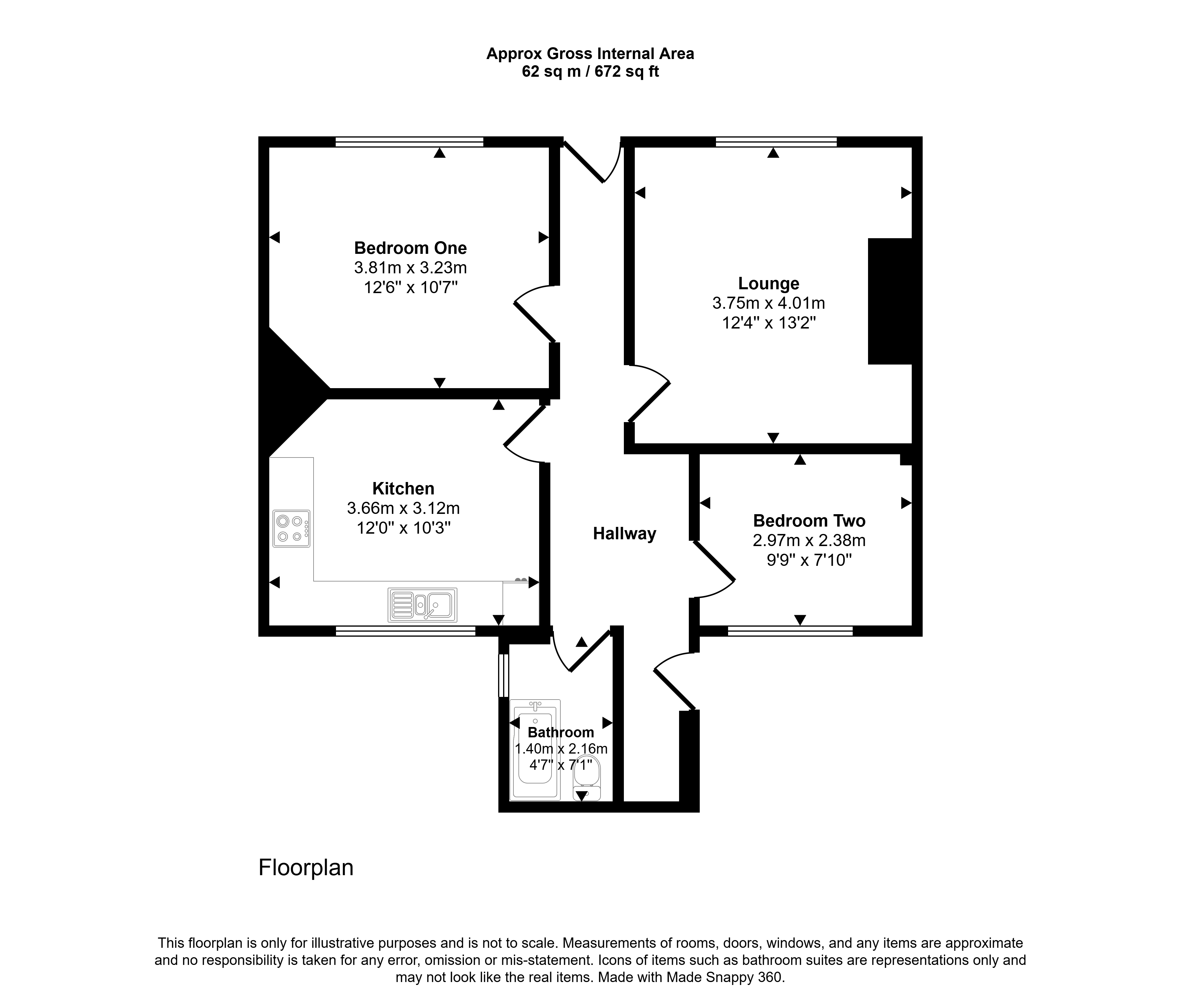 23, Hertford Crescent, Houghton Le Spring floorplan