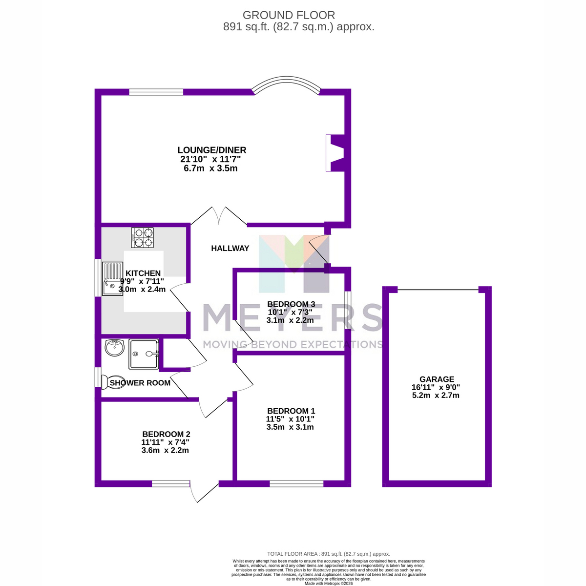 67, Chesildene Avenue, Bournemouth floorplan