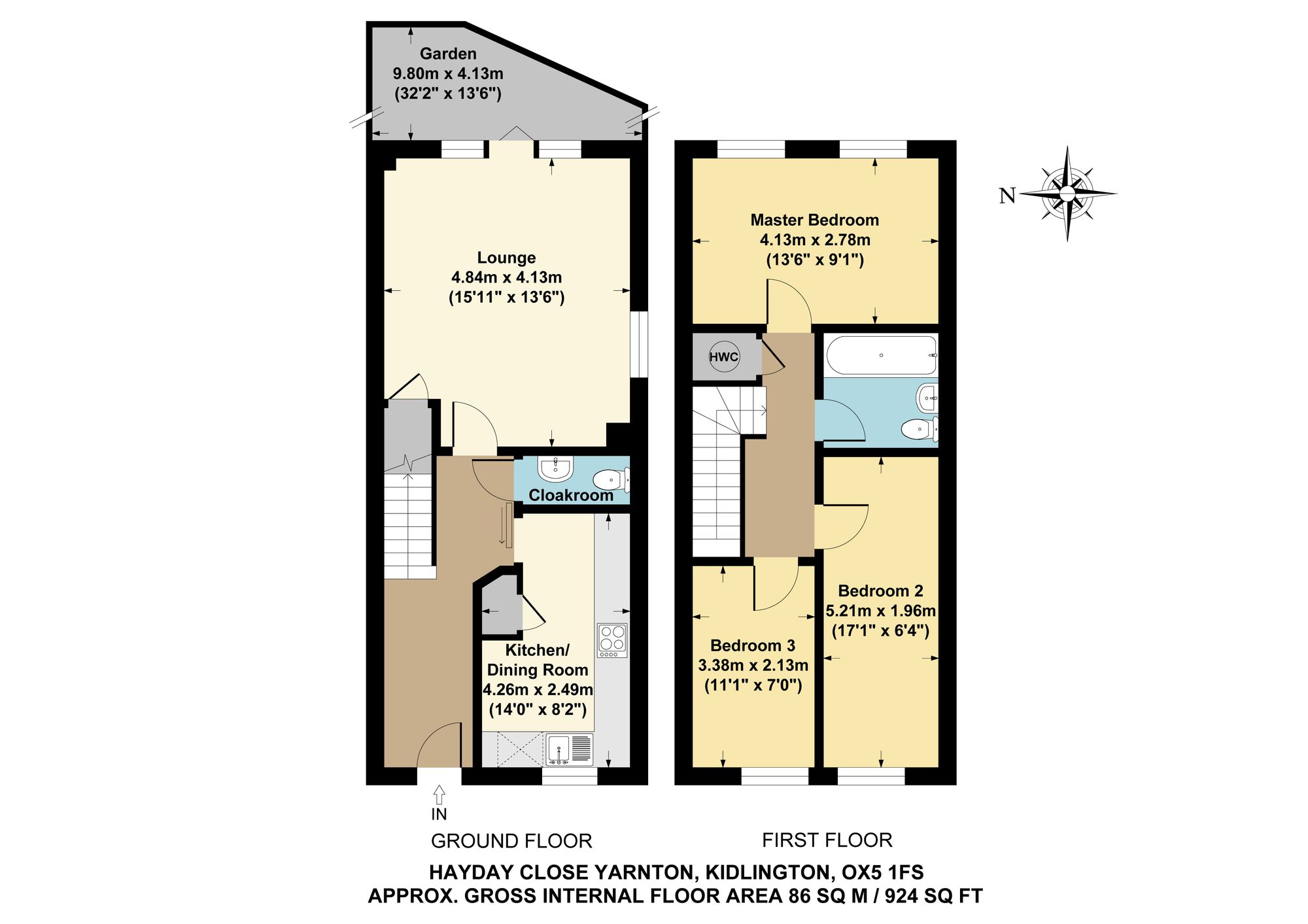 36 Hayday Close, Kidlington floorplan