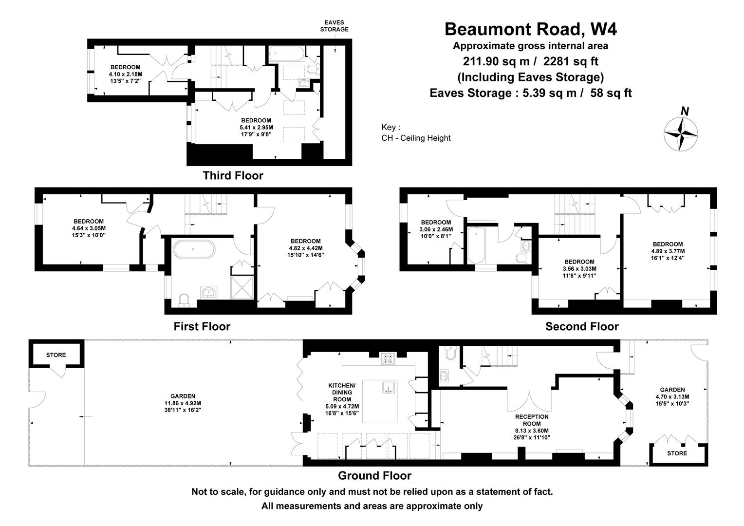 83, Beaumont Road, Chiswick floorplan