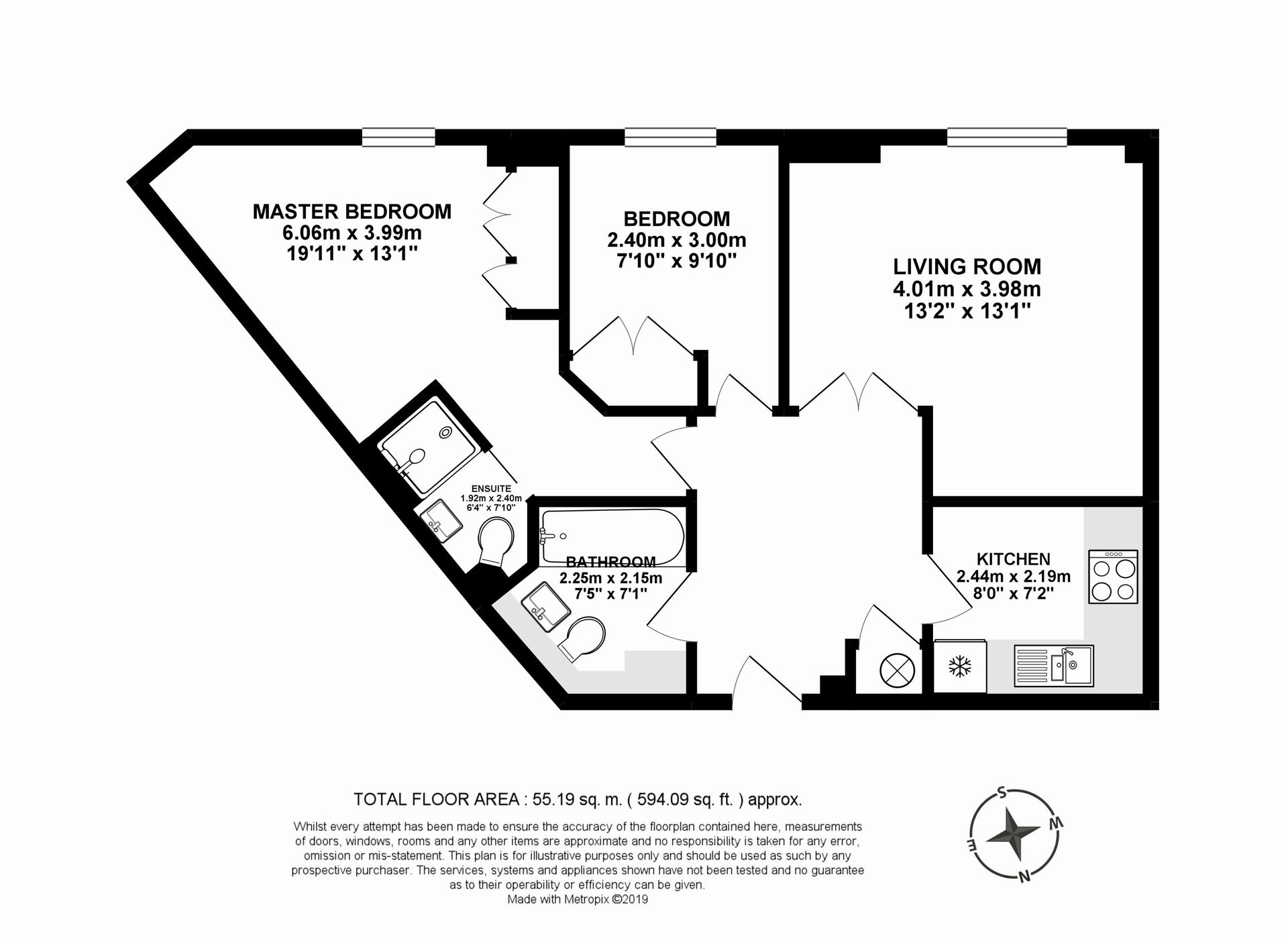 2 Bedrooms Flat to rent in South Block, 1A Belvedere Road, County Hall, London SE1