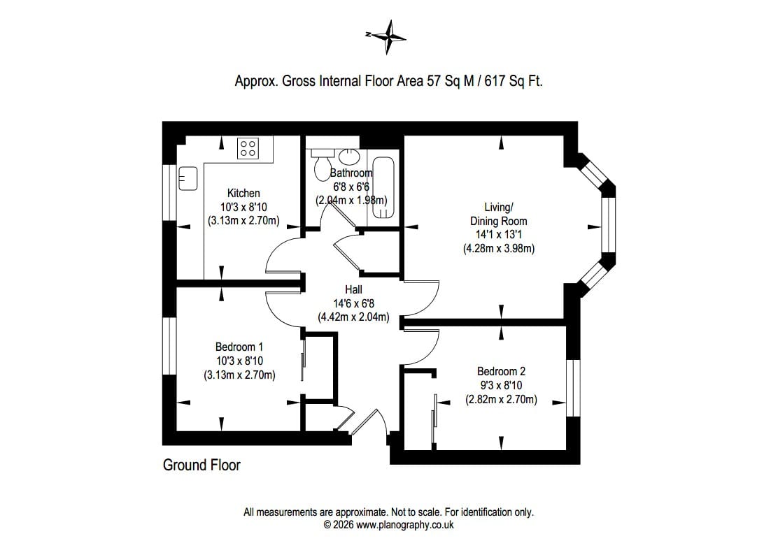 4/1, Easter Dalry Place, Edinburgh floorplan