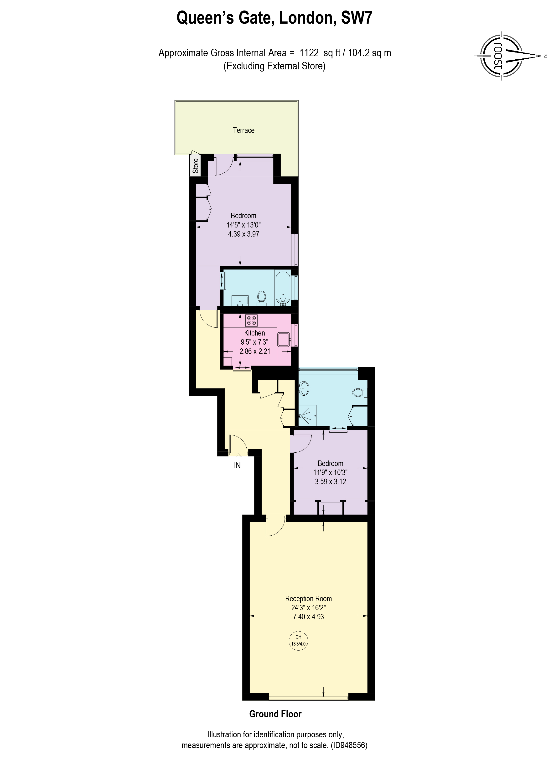 64, Queen's Gate, South Kensington floorplan