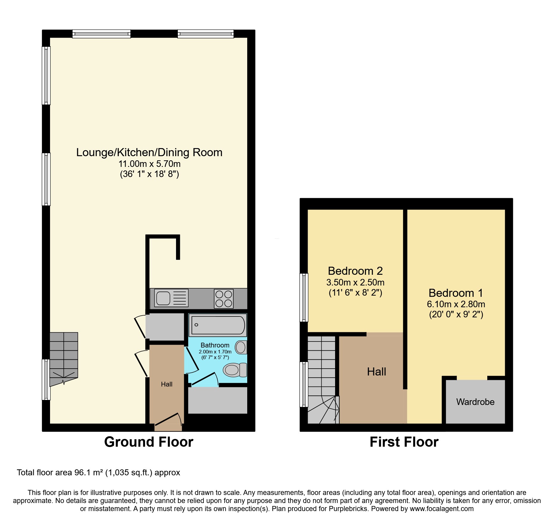 60 Fairfield Road, London floorplan