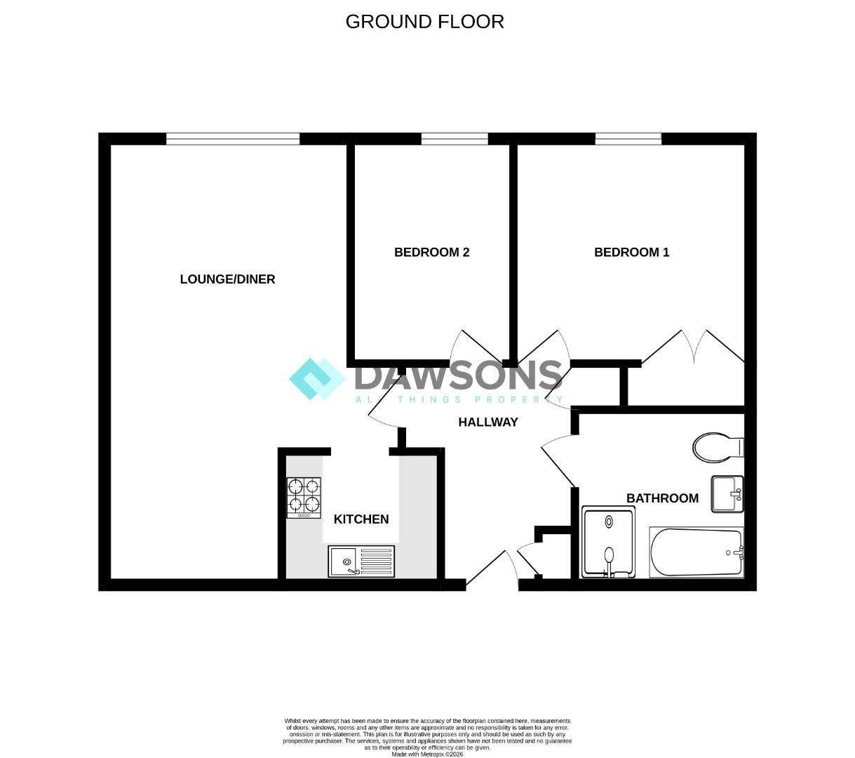 80, Willow Court, Swansea floorplan