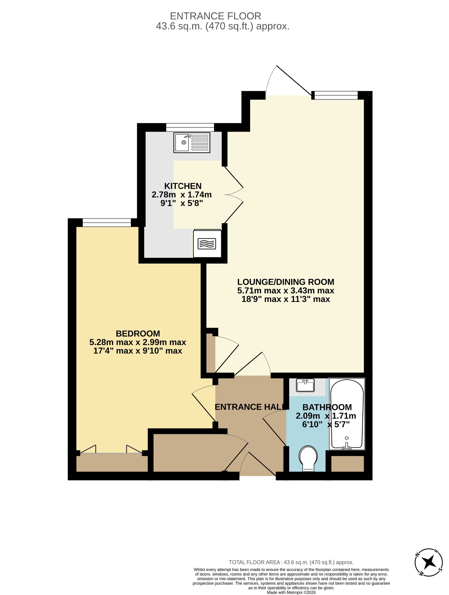 10, Albany Court, Paignton floorplan