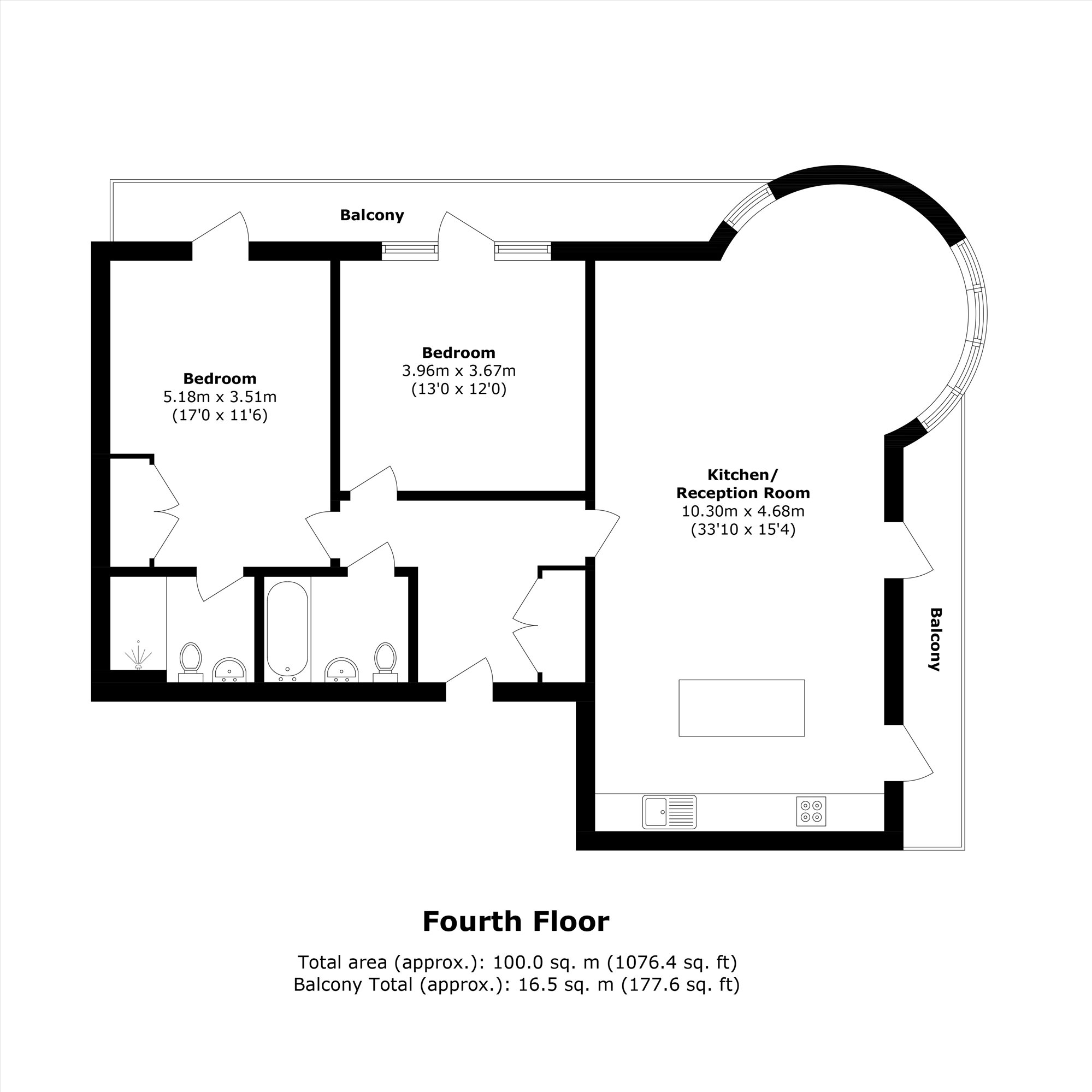 80 Eluna Apartments, 4, Wapping Lane, London floorplan