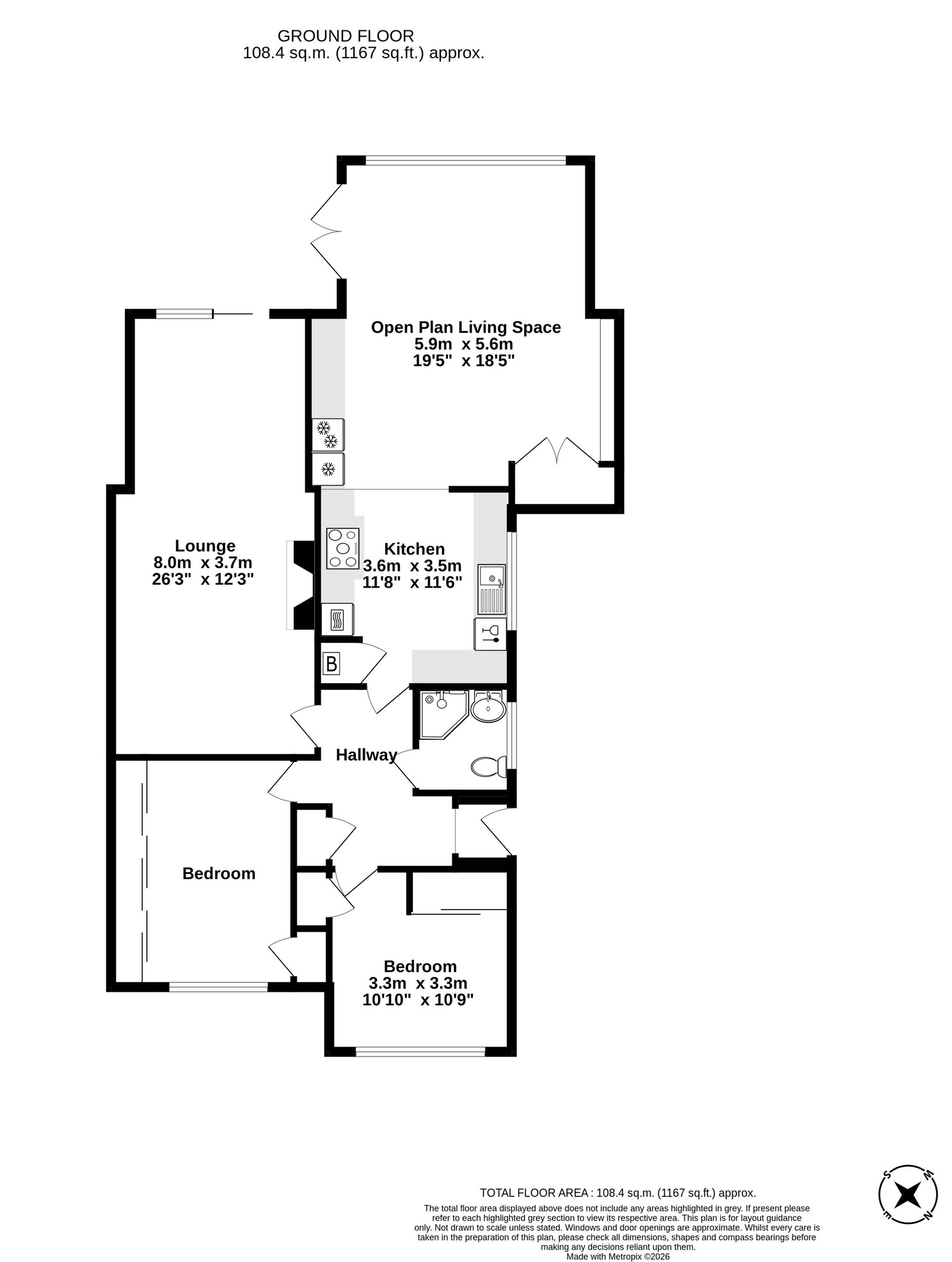 21, Essex Gardens, Birchington floorplan