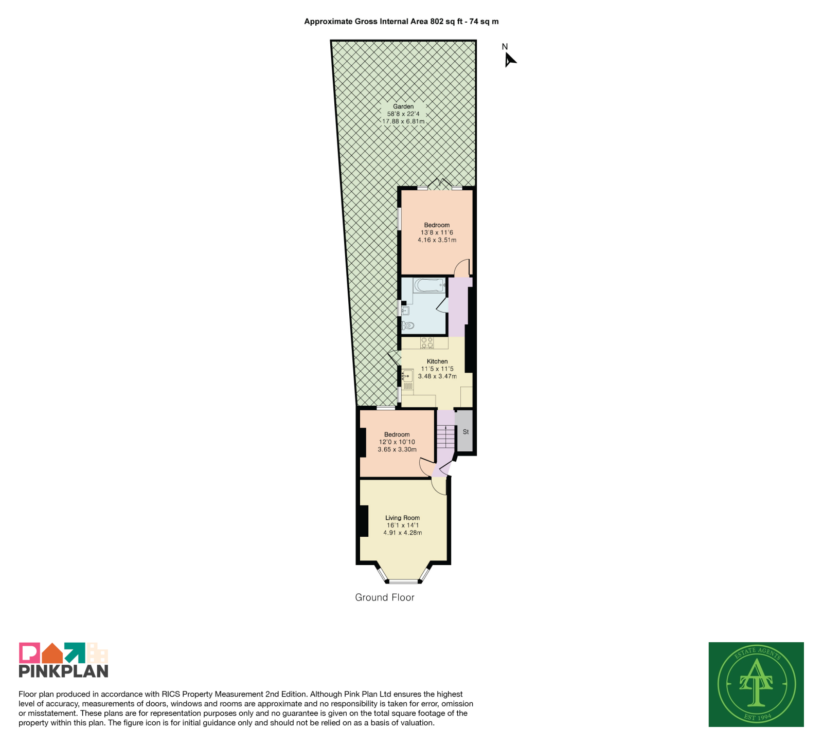 Ground Floor Flat 24 Manor Park Road, East Finchley, LONDON floorplan
