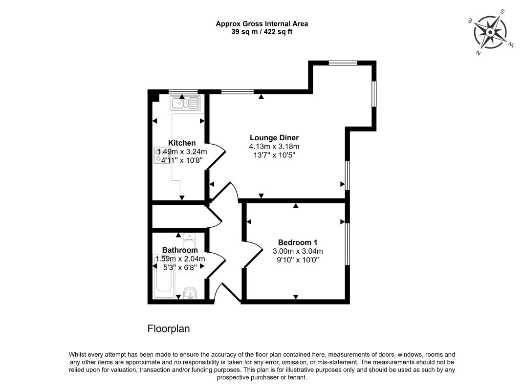 28, Lavenham Court, Peterborough floorplan