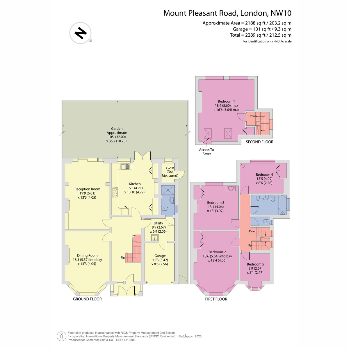 37, Mount Pleasant Road, London floorplan