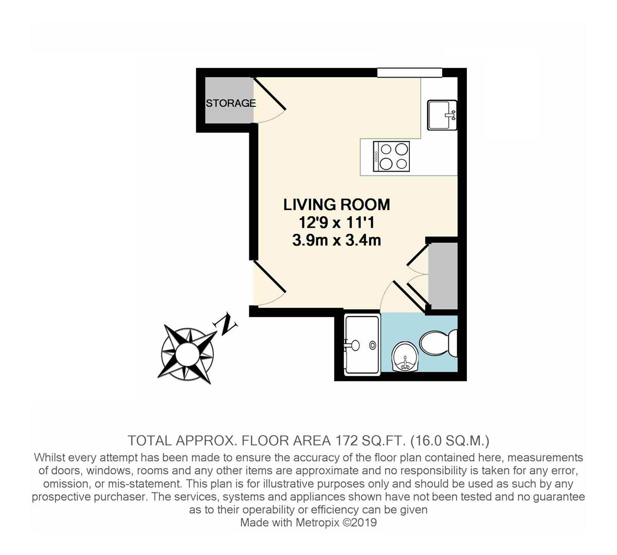Flat 3, 112, Tooting High Street, Tooting floorplan