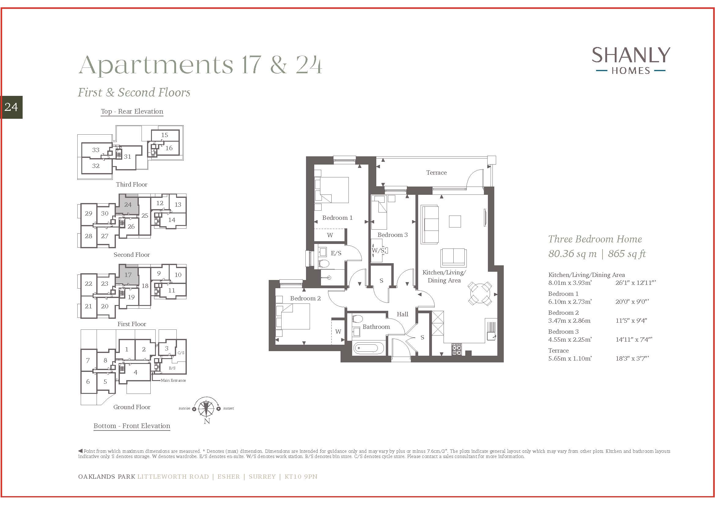 Plot 24, 28, Oaklands Park, Esher floorplan