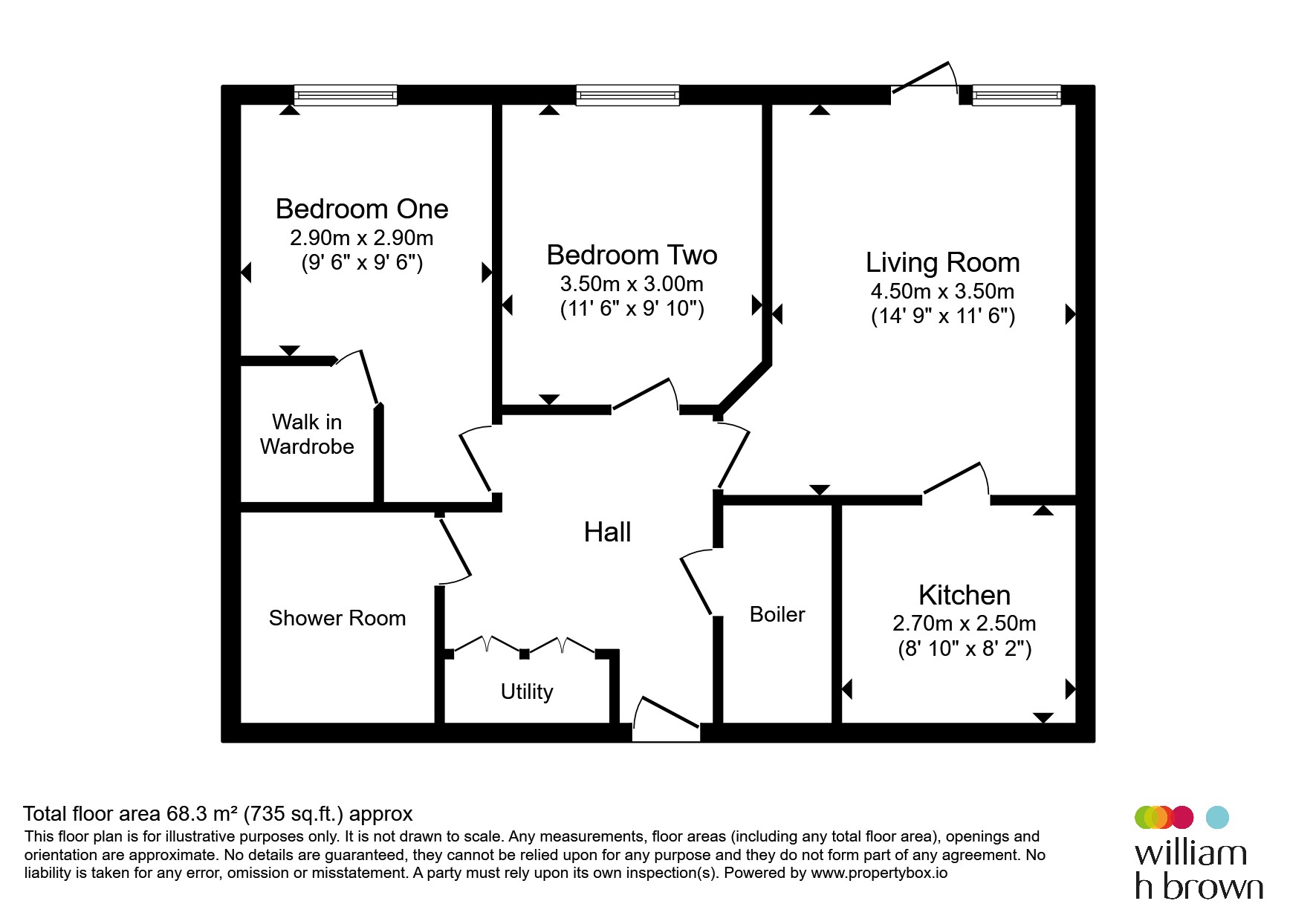 Flat 12, Rosebud Court, 44, Westfield Road, Wellingborough floorplan