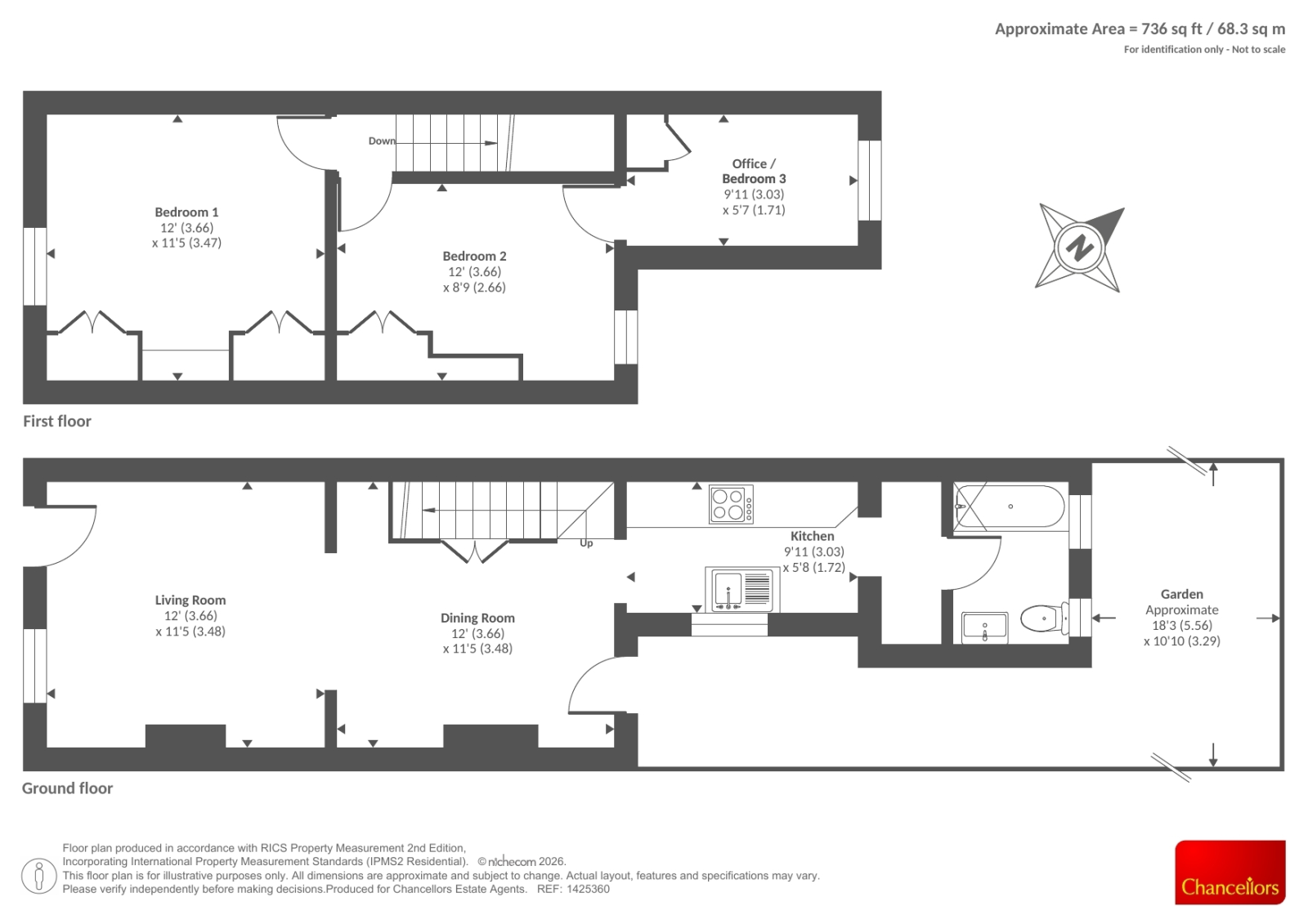 586, Oxford Road, Reading floorplan