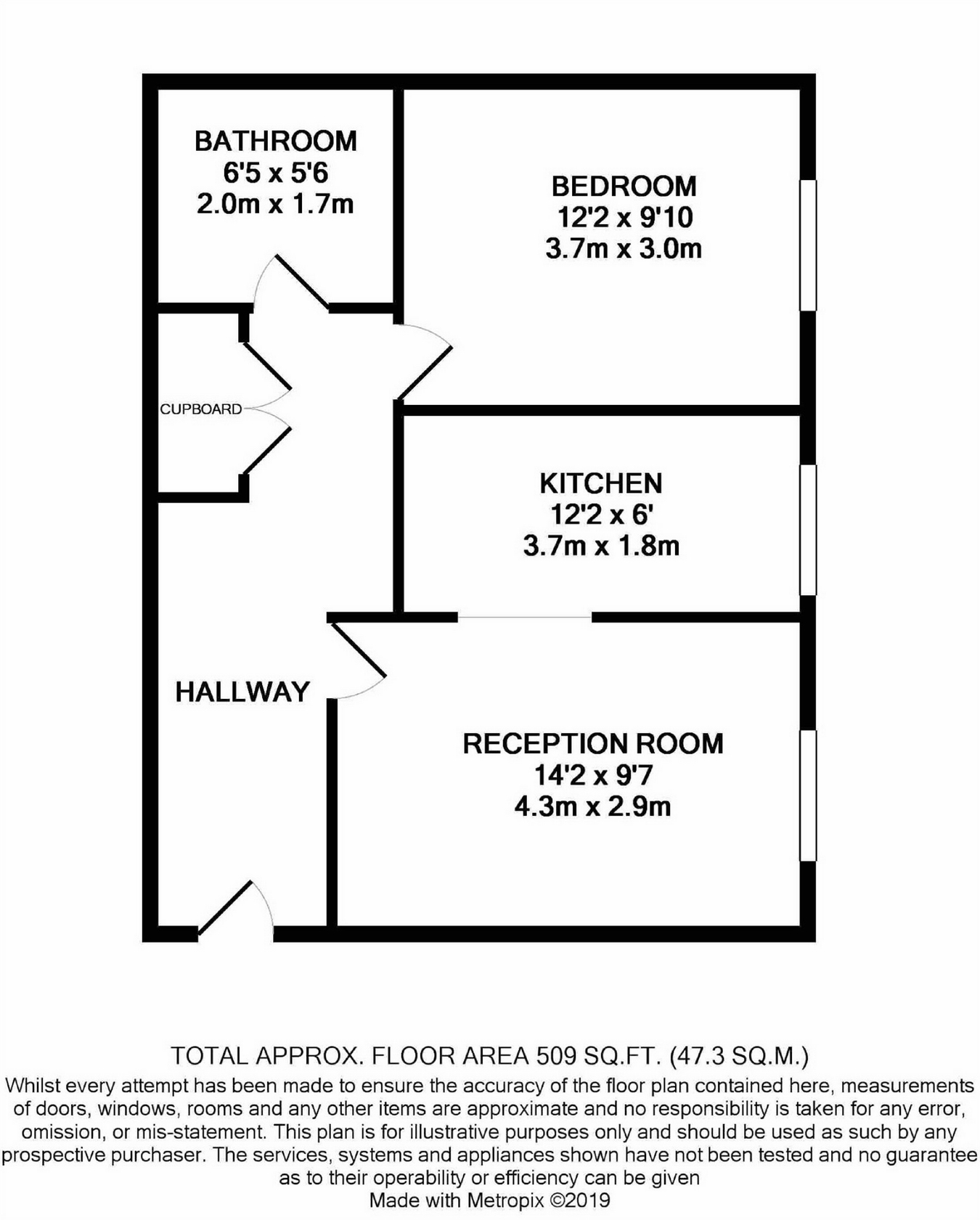 1 Bedrooms Flat for sale in Parkside, Waltham Cross, Hertfordshire EN8