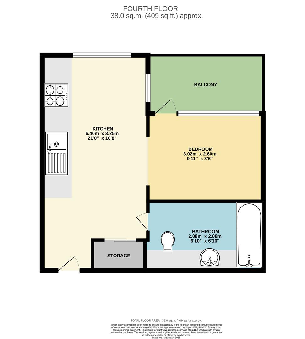 401 Sailors House, 16, Deauville Close, London floorplan