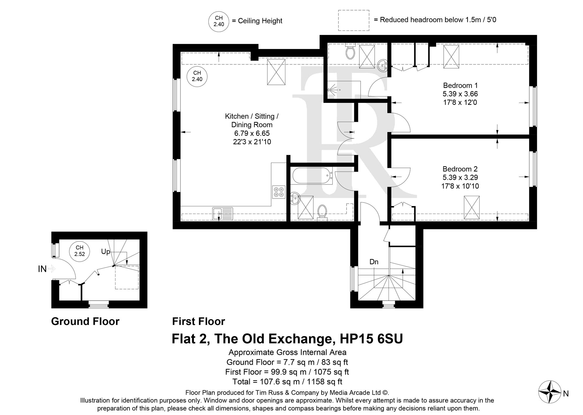 Flat 2, The Old Exchange New Pond Road, High Wycombe floorplan