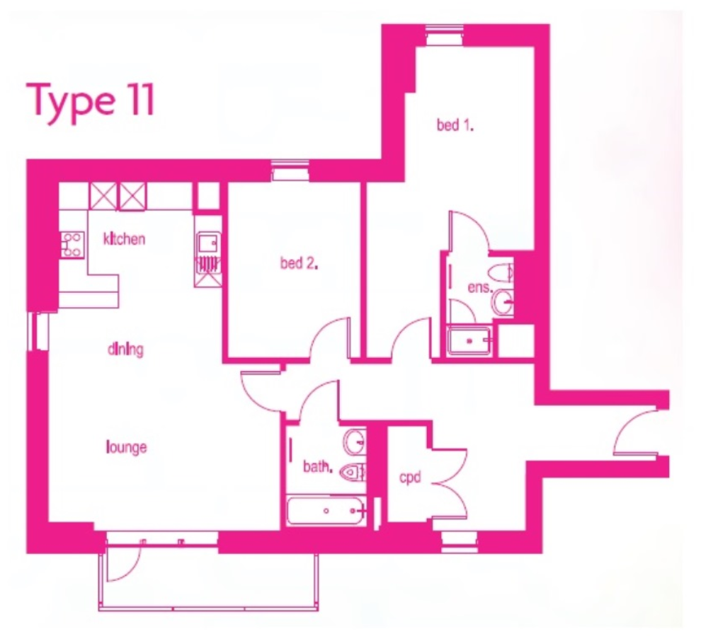 2 Bedrooms Flat to rent in 5 St. Johns Gardens, Bury BL9