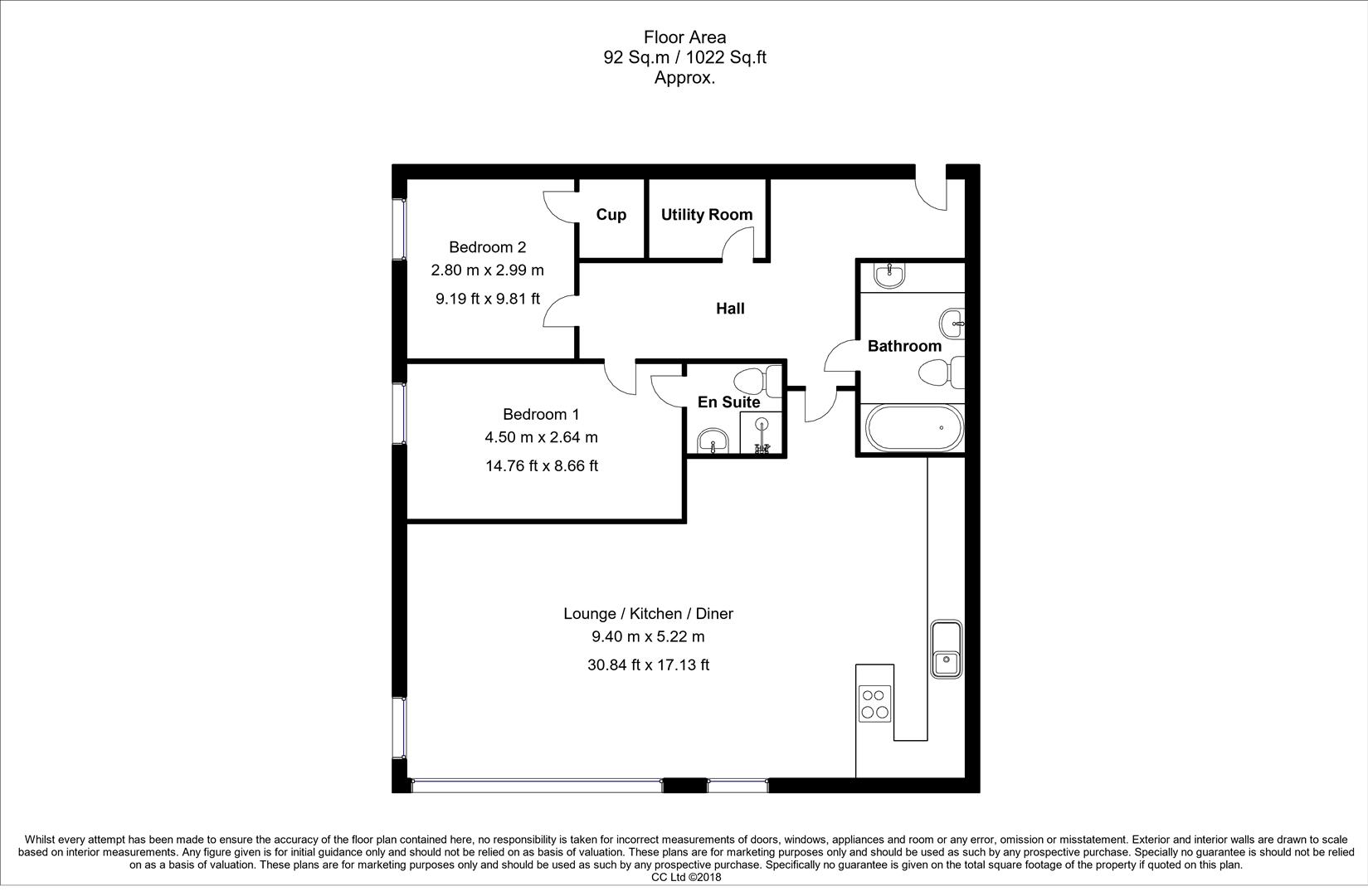Apartment 1 Bluebell House, Riverdale Road, S10 3FZ floorplan