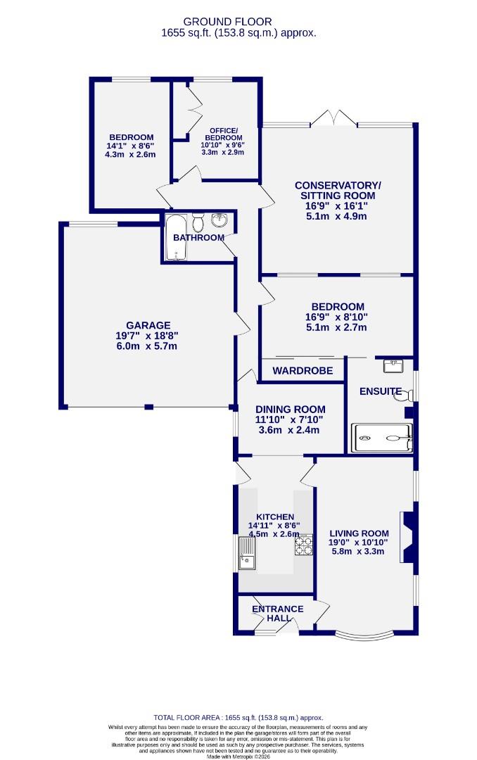 22, Southfield Close, York floorplan